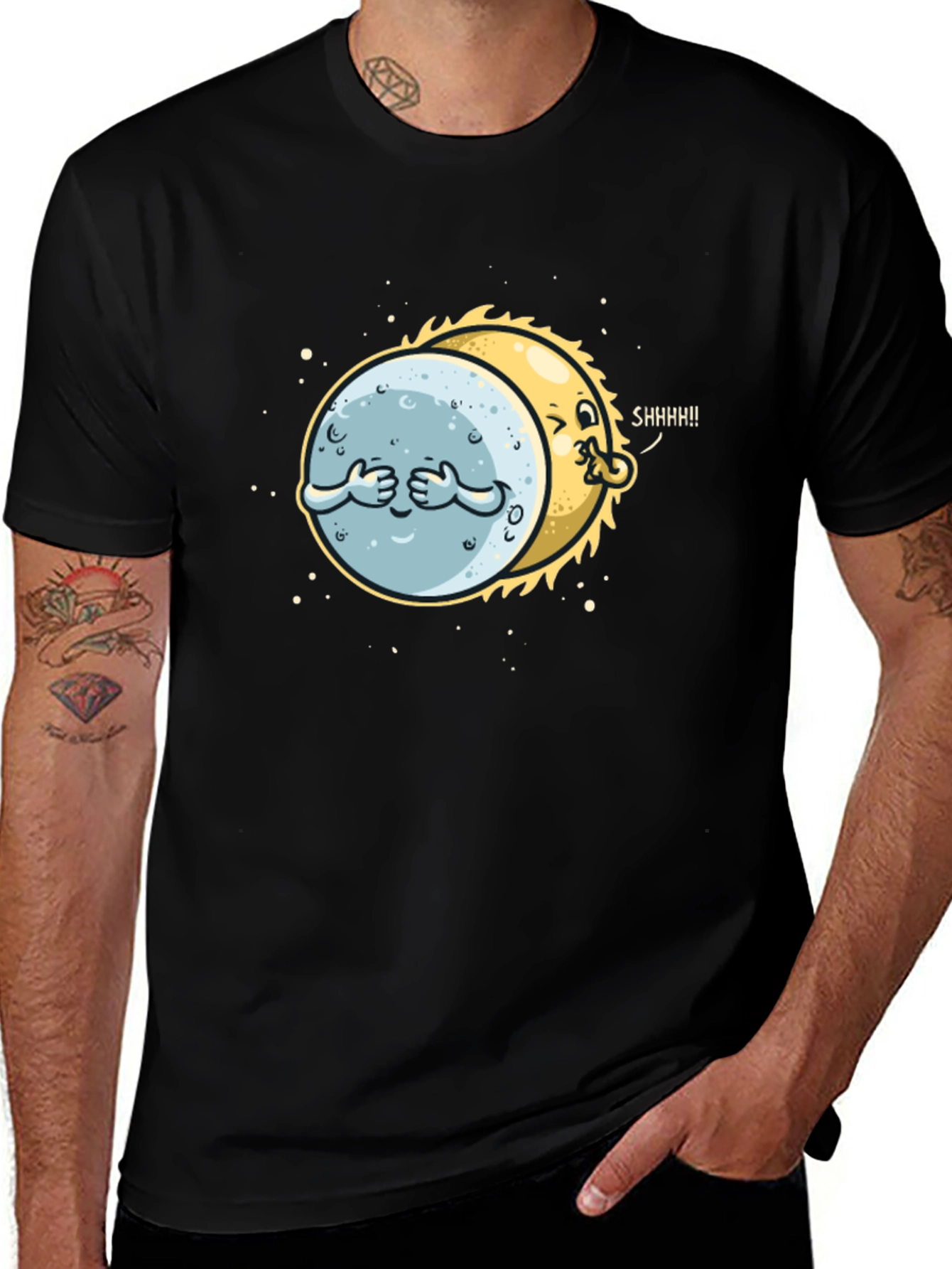 Sun & Moon Secret Graphic T-Shirt