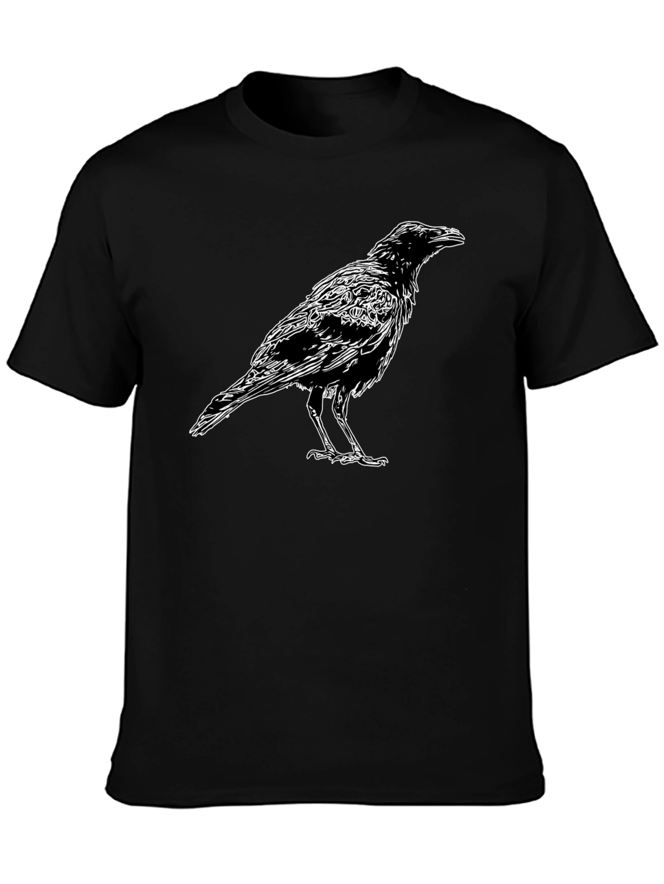 Raven Graphic T-Shirt - Mens Black Tee