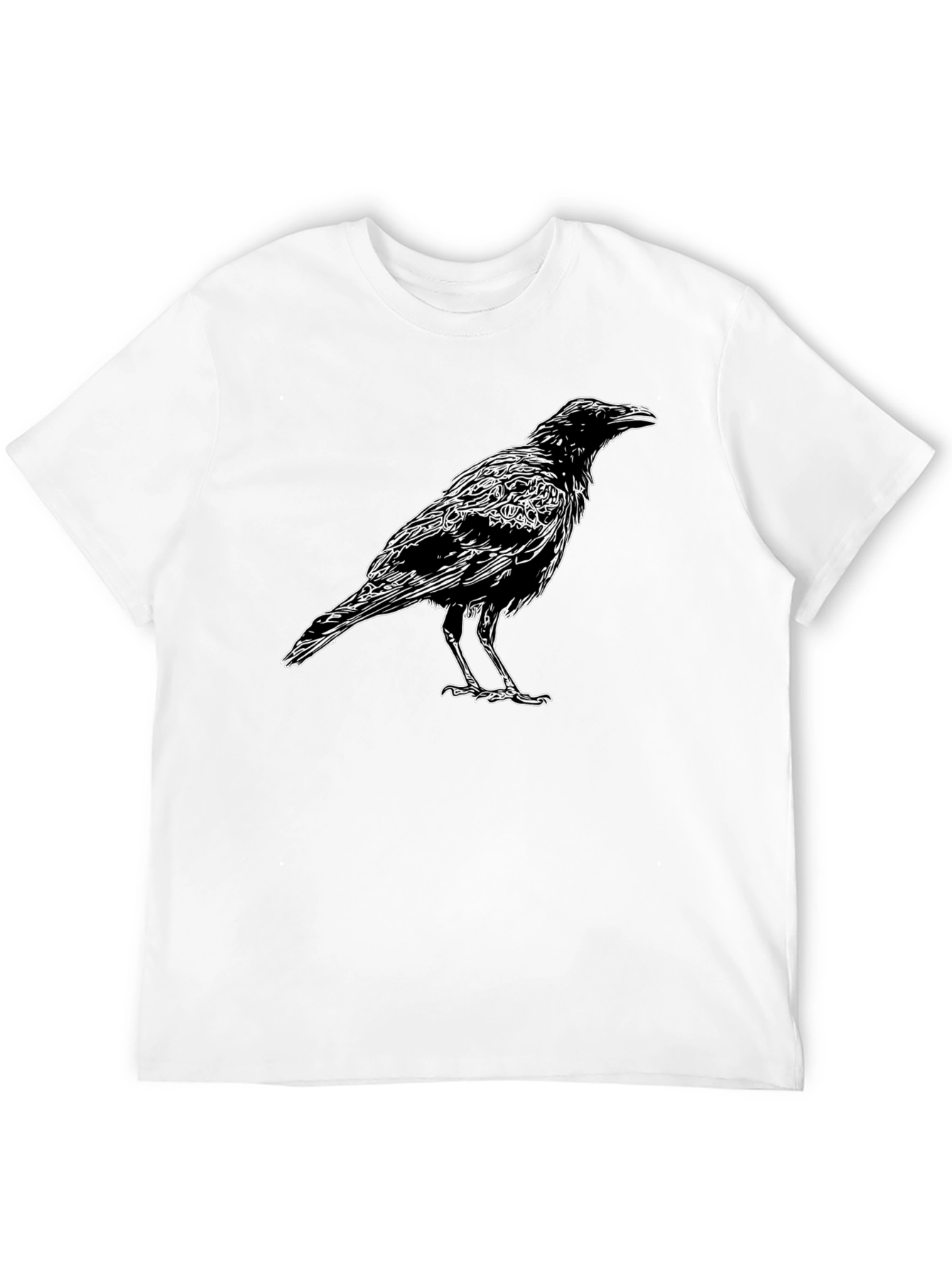 Raven Graphic T-Shirt - Mens Black Tee
