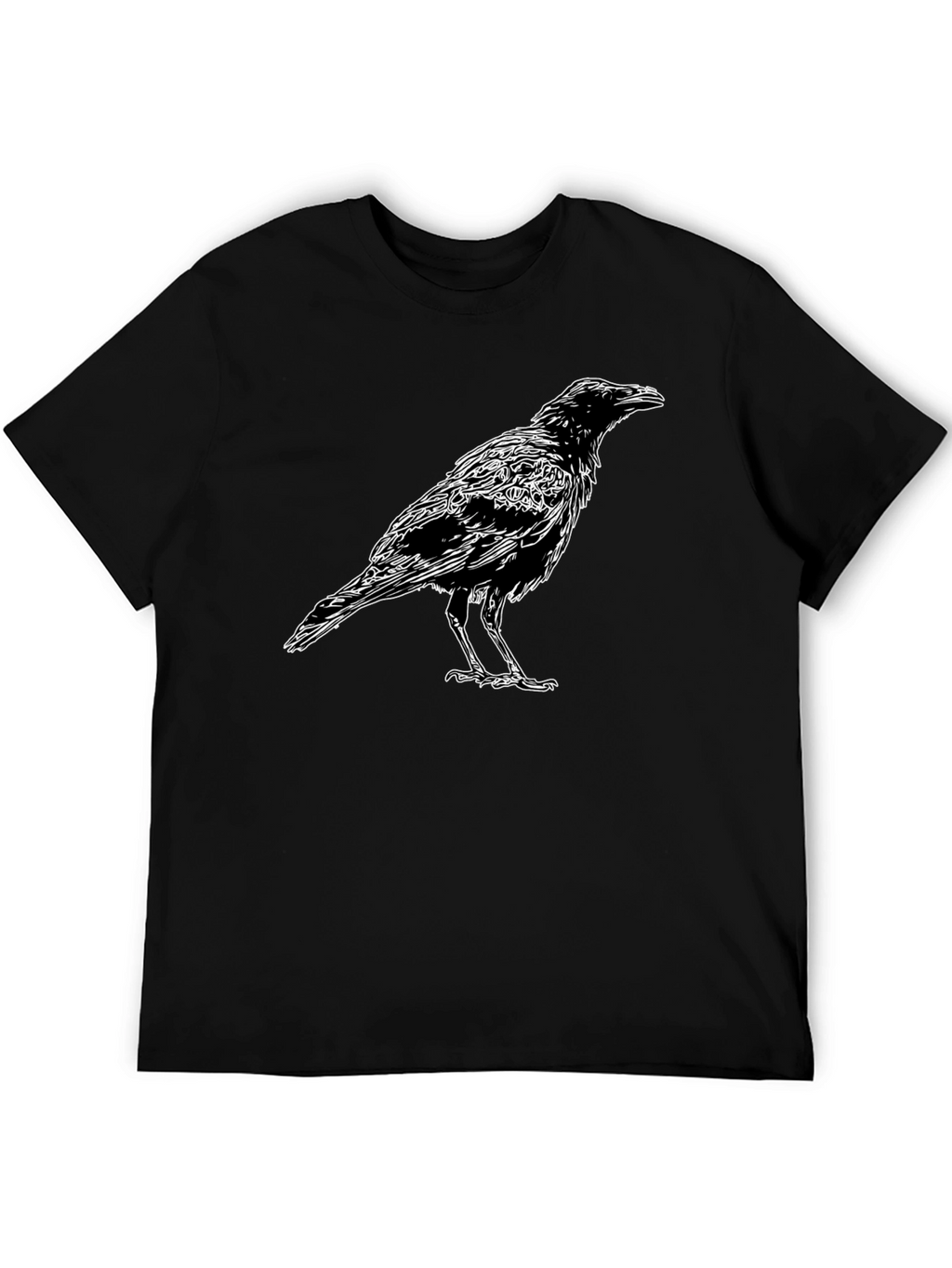 Raven Graphic T-Shirt - Mens Black Tee