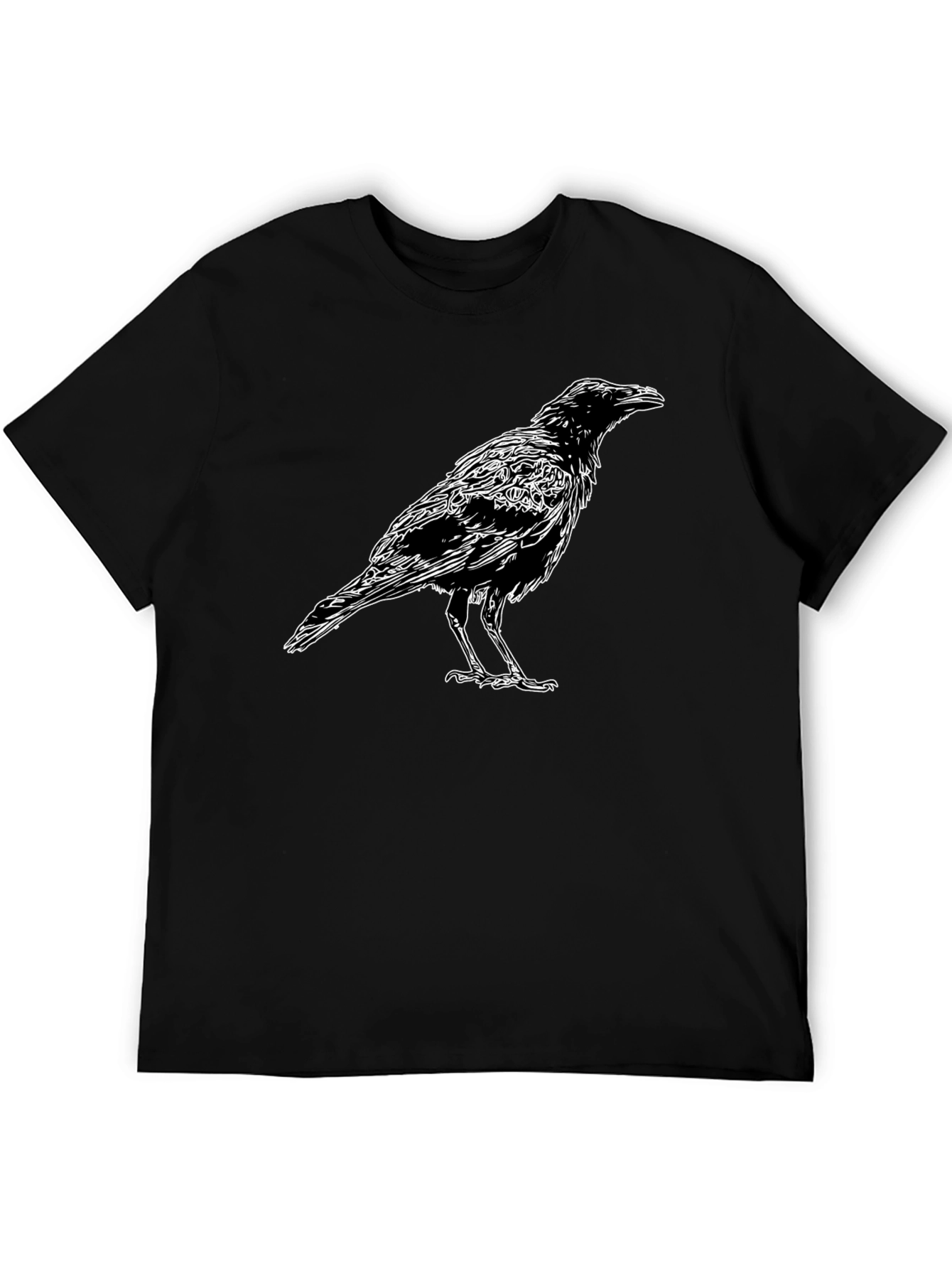 Raven Graphic T-Shirt - Mens Black Tee