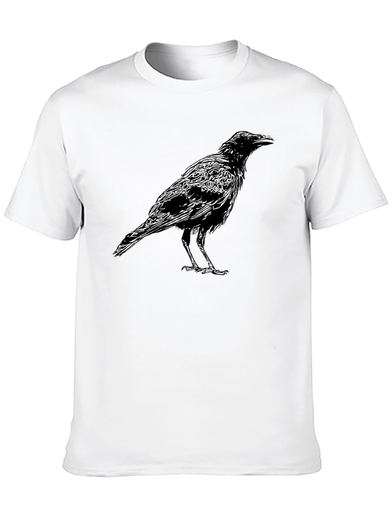 Raven Graphic T-Shirt - Mens Black Tee