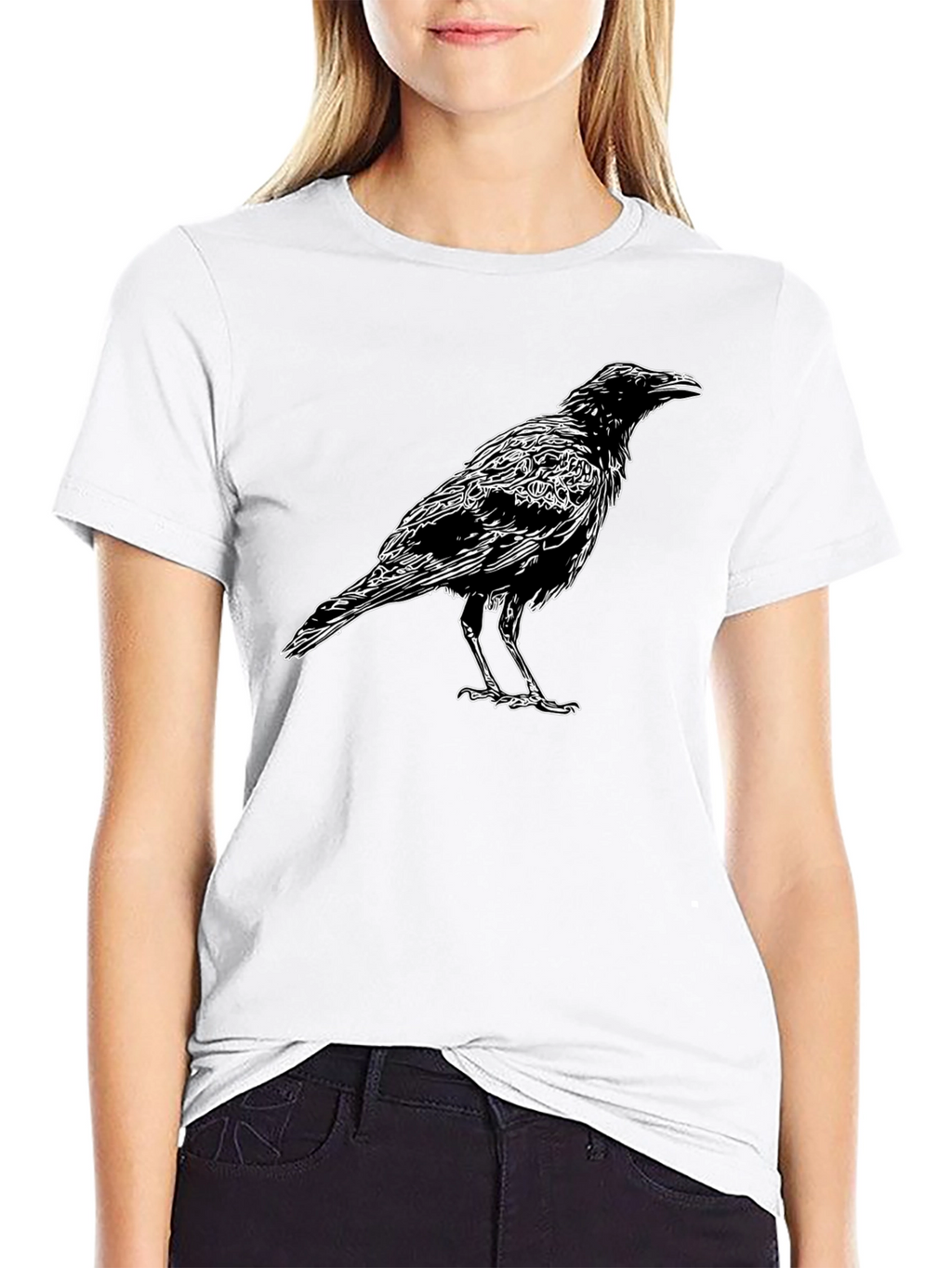Raven Graphic T-Shirt - Mens Black Tee