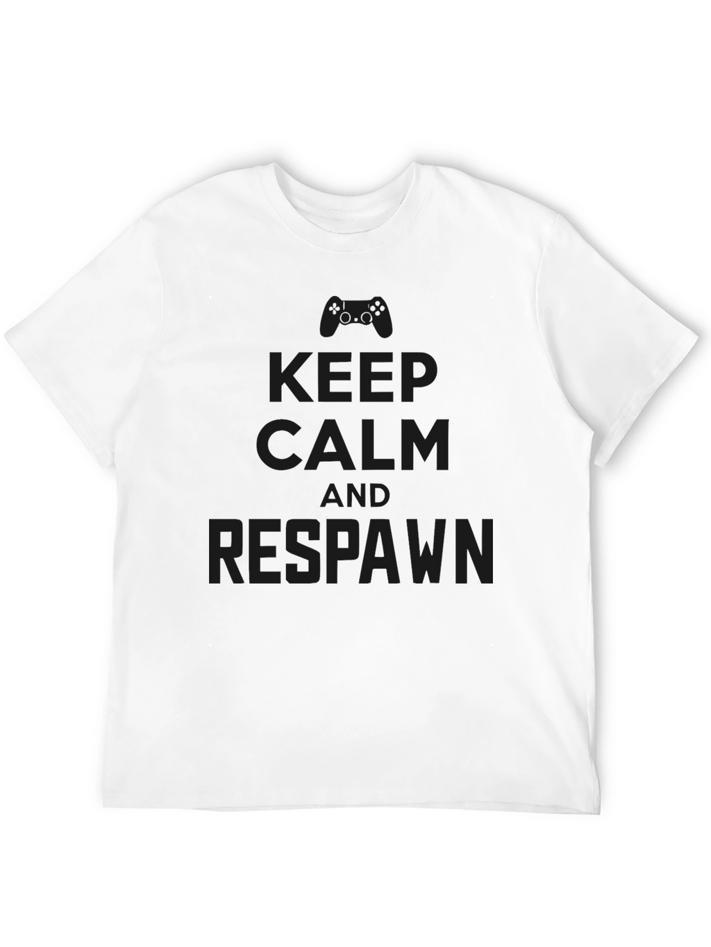 Keep Calm and Respawn - Black Gaming T-Shirt