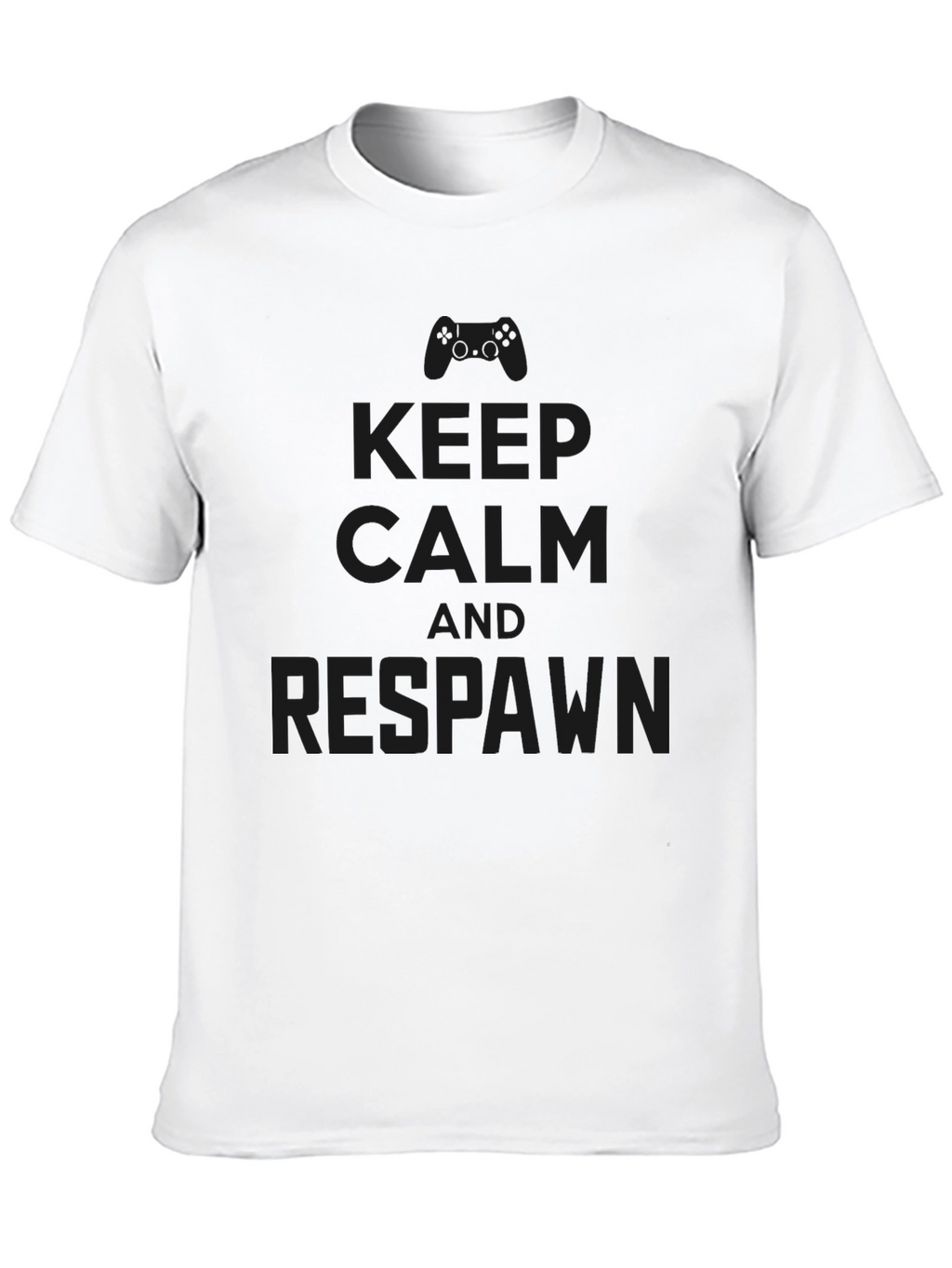 Keep Calm and Respawn - Black Gaming T-Shirt