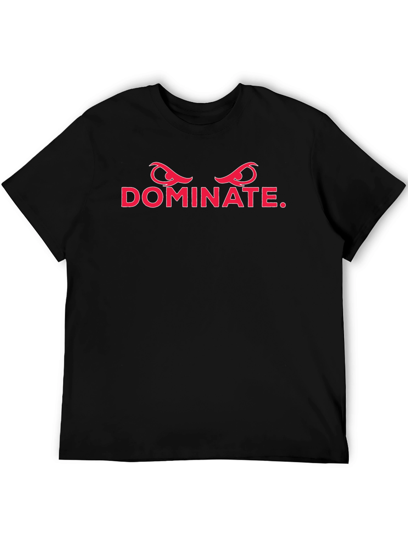 Dominate Graphic Tee - Mens Black Cotton T-Shirt