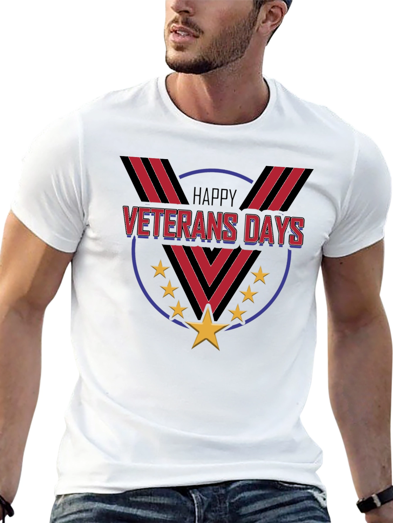 Happy Veterans Day T-Shirt - Patriotic Design