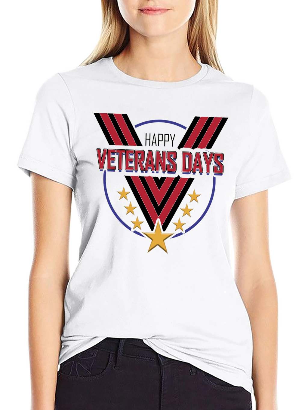 Happy Veterans Day T-Shirt - Patriotic Design