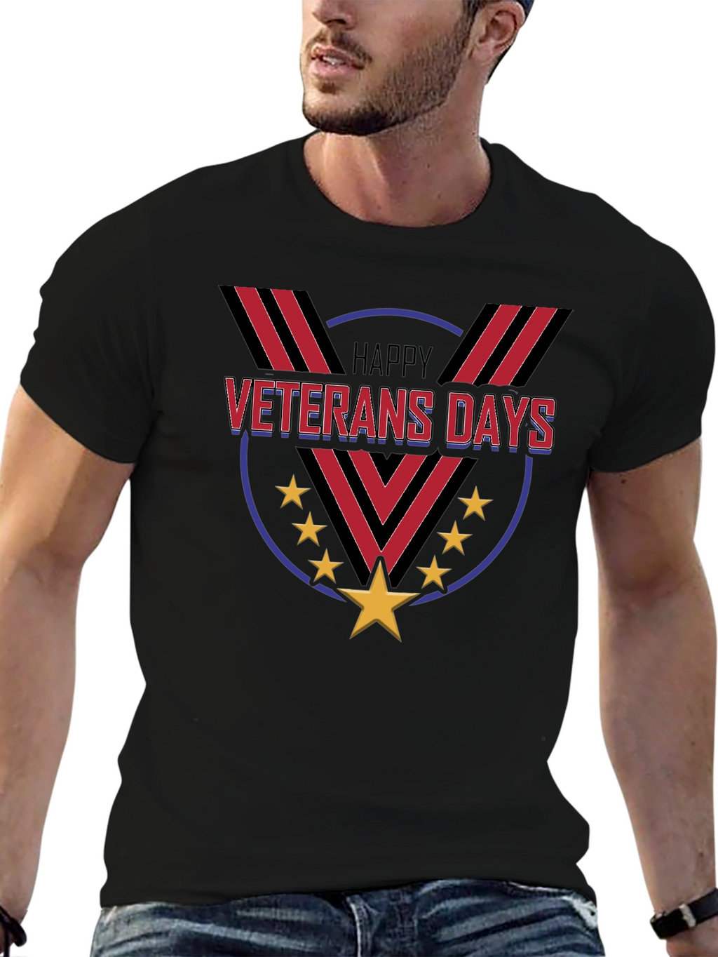 Happy Veterans Day T-Shirt - Patriotic Design