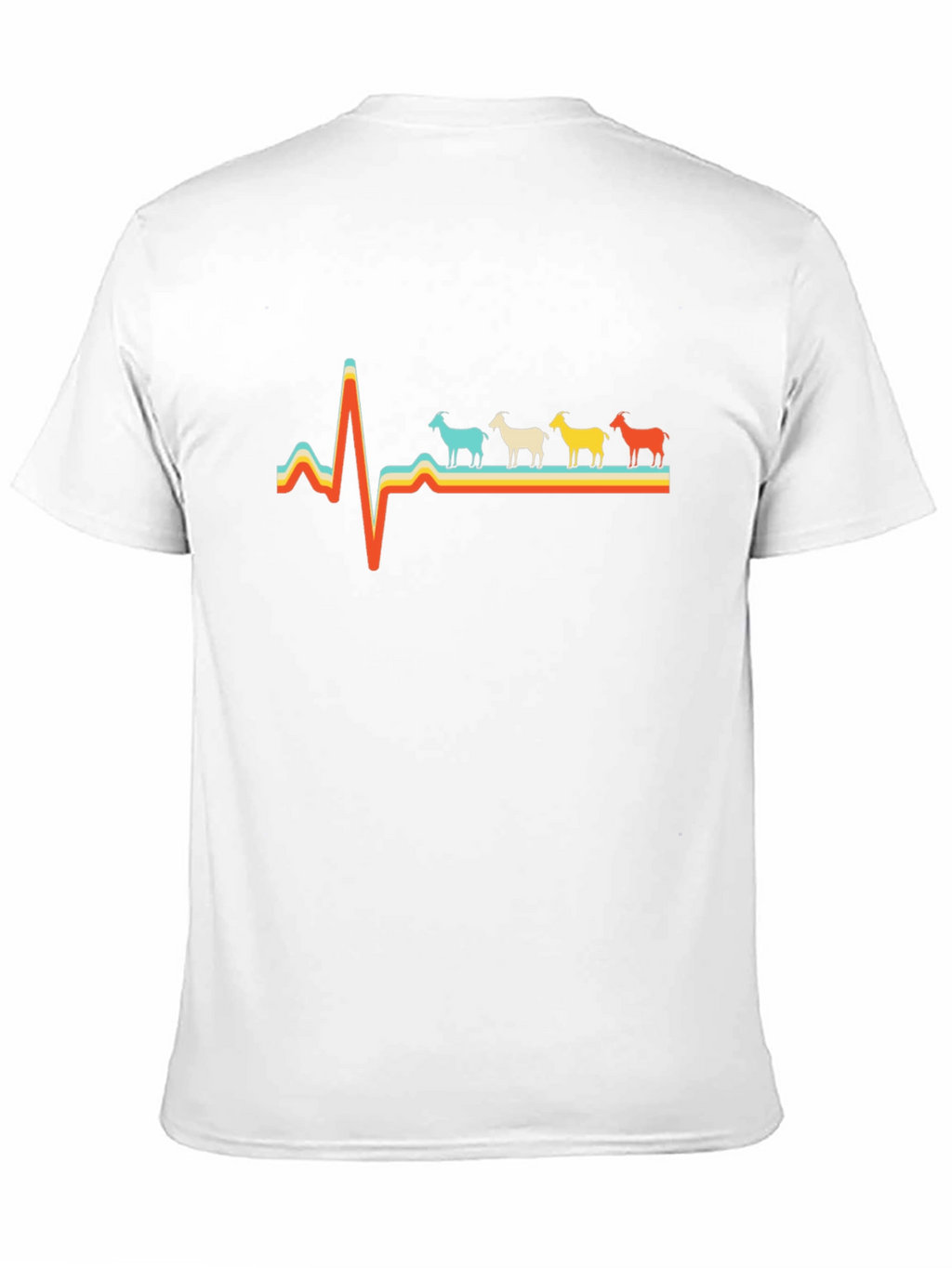 Goat Heartbeat T-Shirt - Novelty Graphic Tee