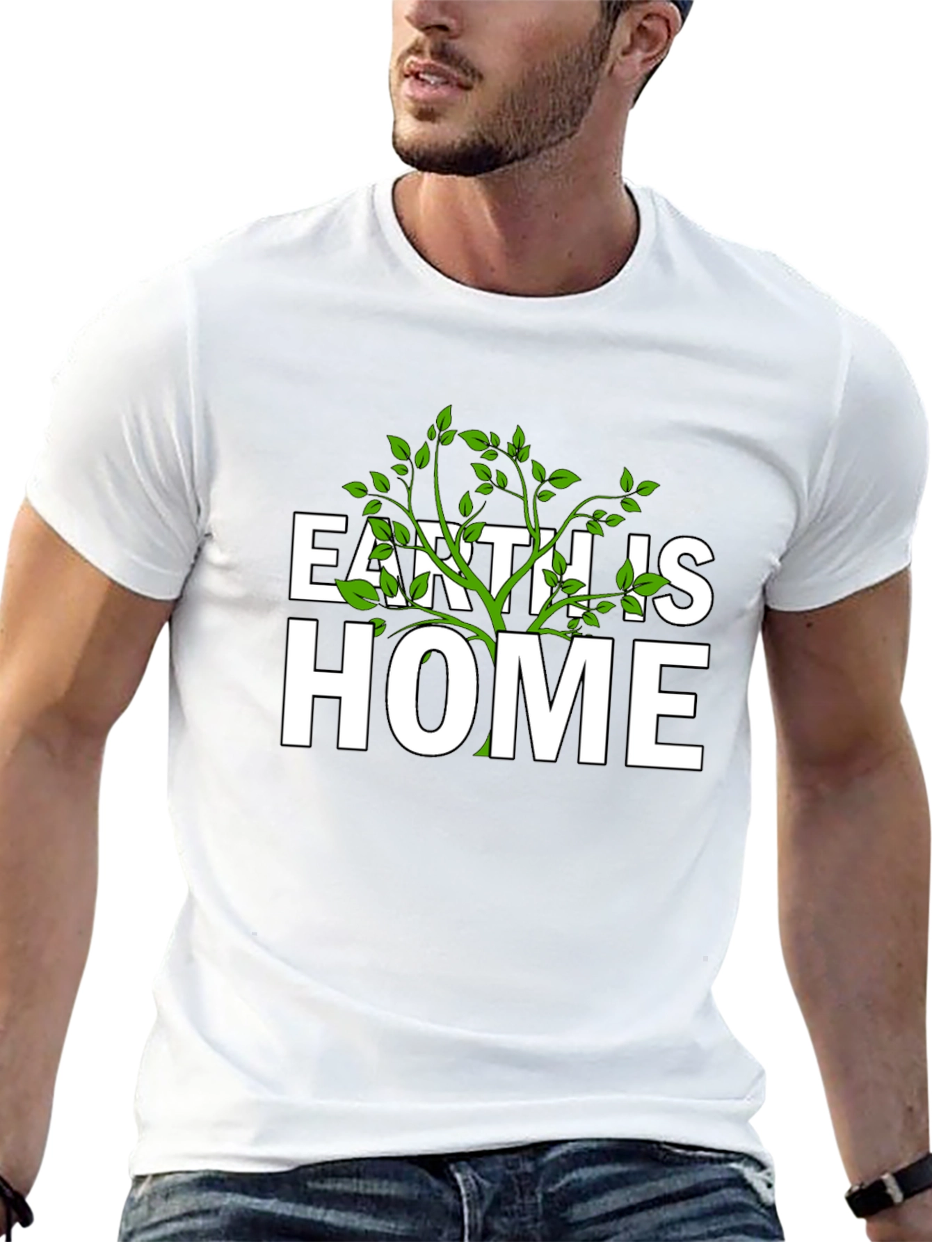 Earth is Home Graphic Tee - Eco Friendly T-Shirt