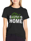 Earth is Home Graphic Tee - Eco Friendly T-Shirt
