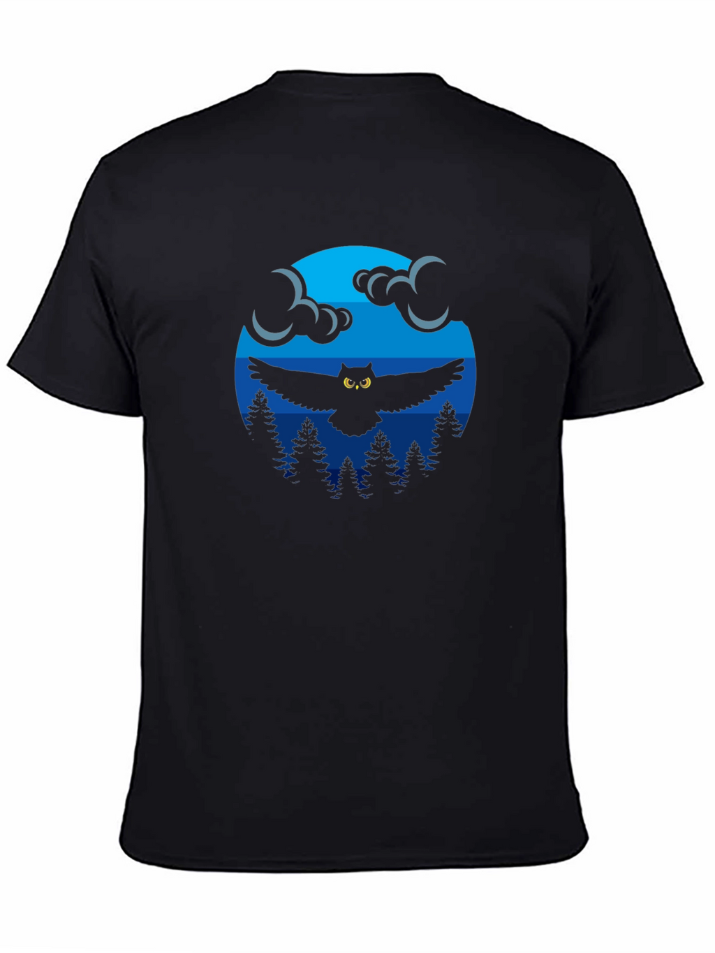 Owl in Moonlight Graphic T-Shirt