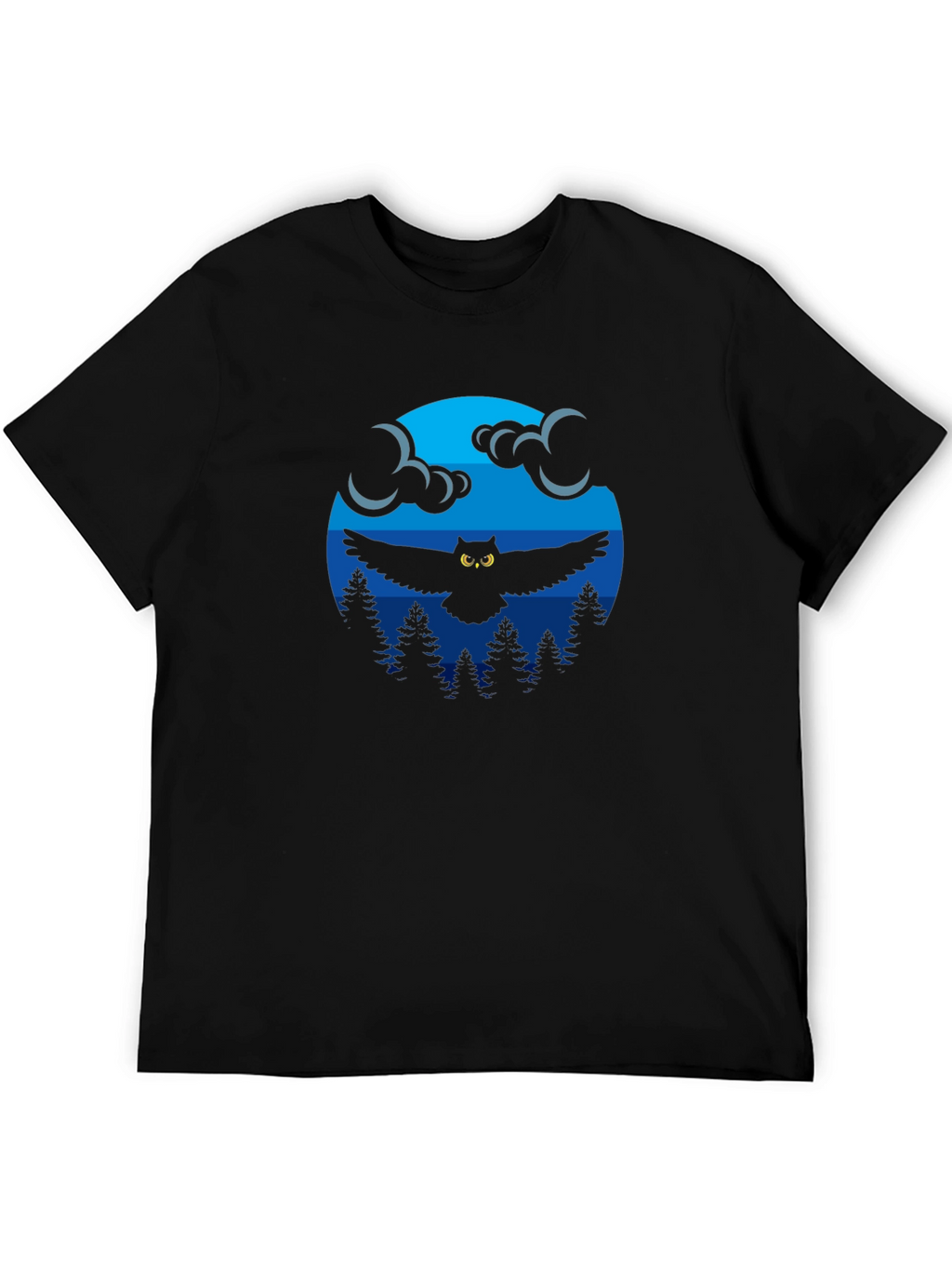 Owl in Moonlight Graphic T-Shirt