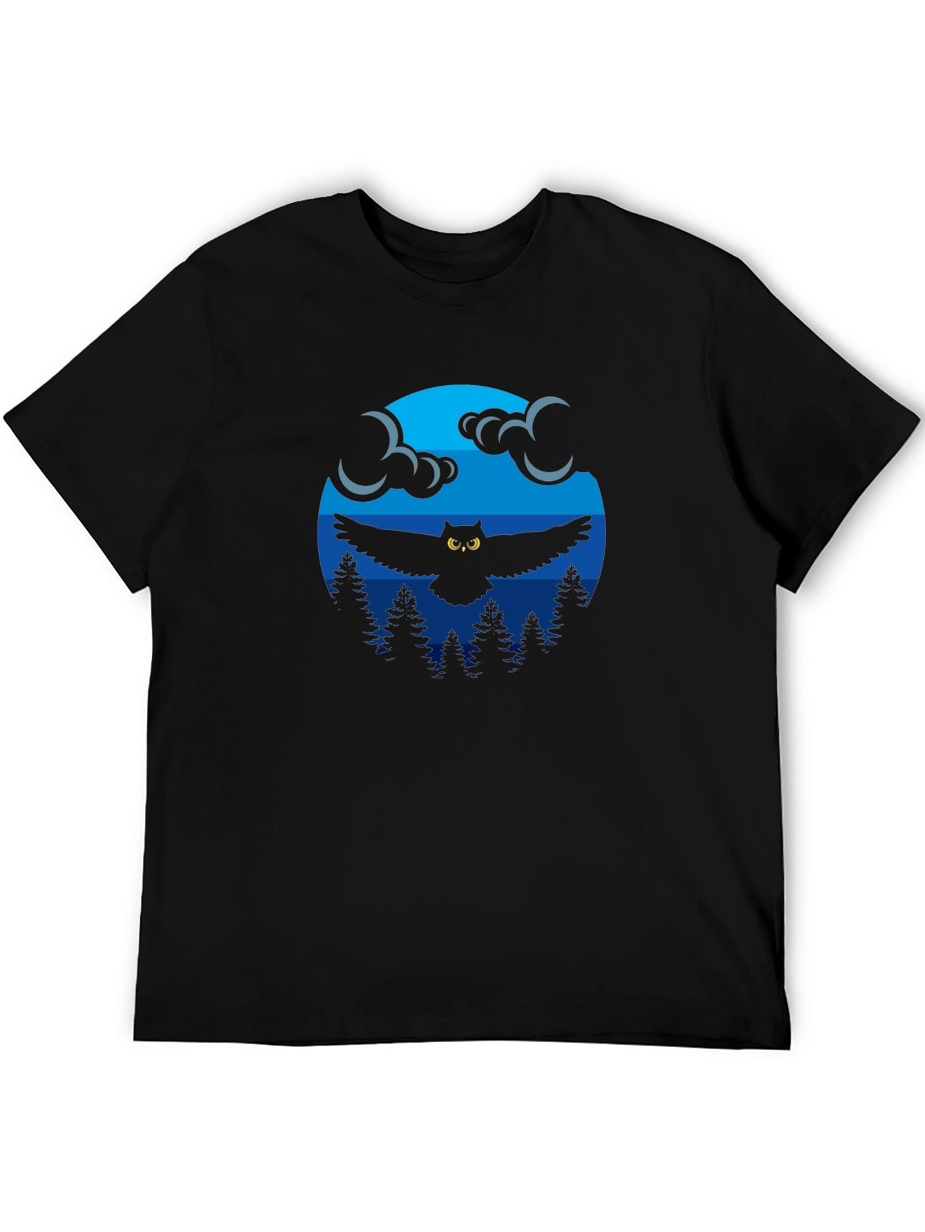 Owl in Moonlight Graphic T-Shirt