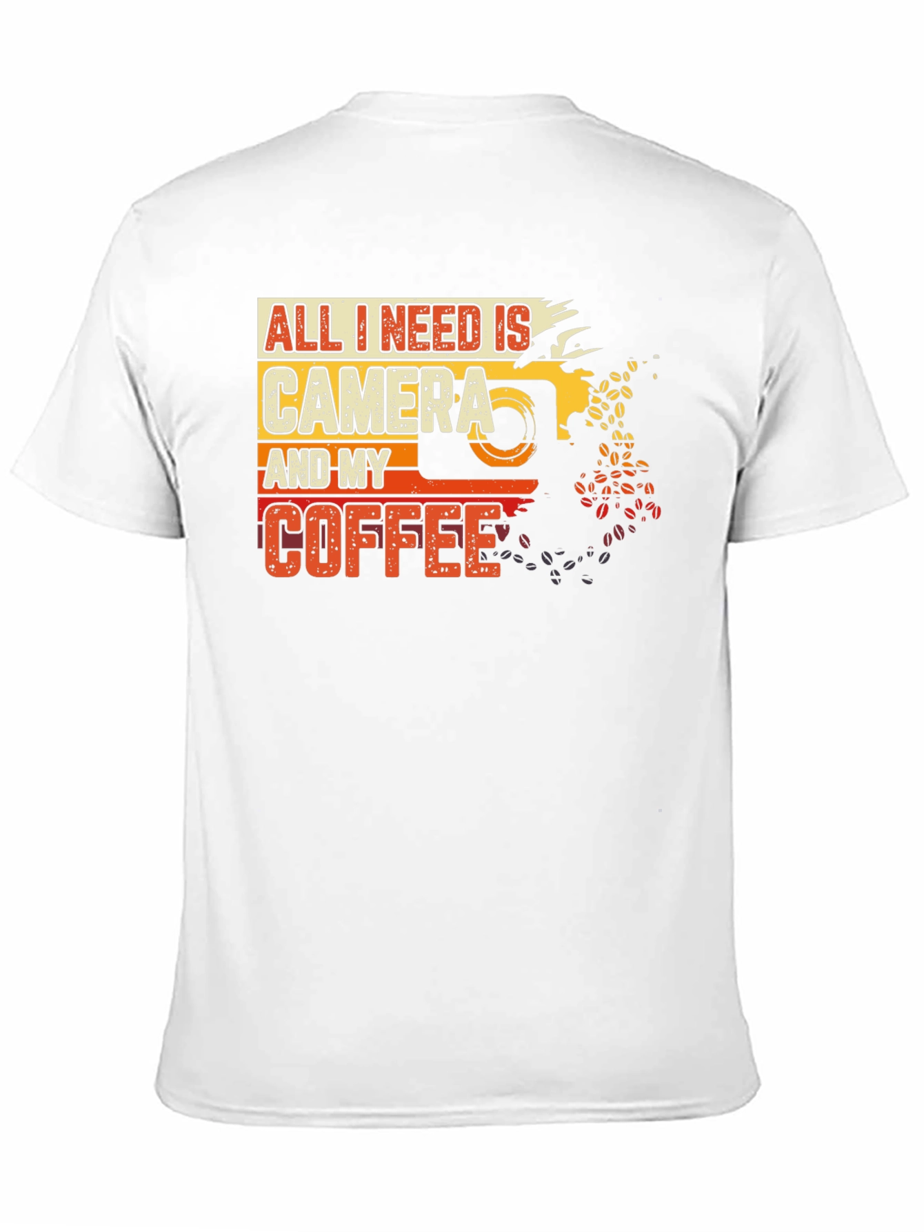 Camera and Coffee Graphic Tee - Photographer Gift