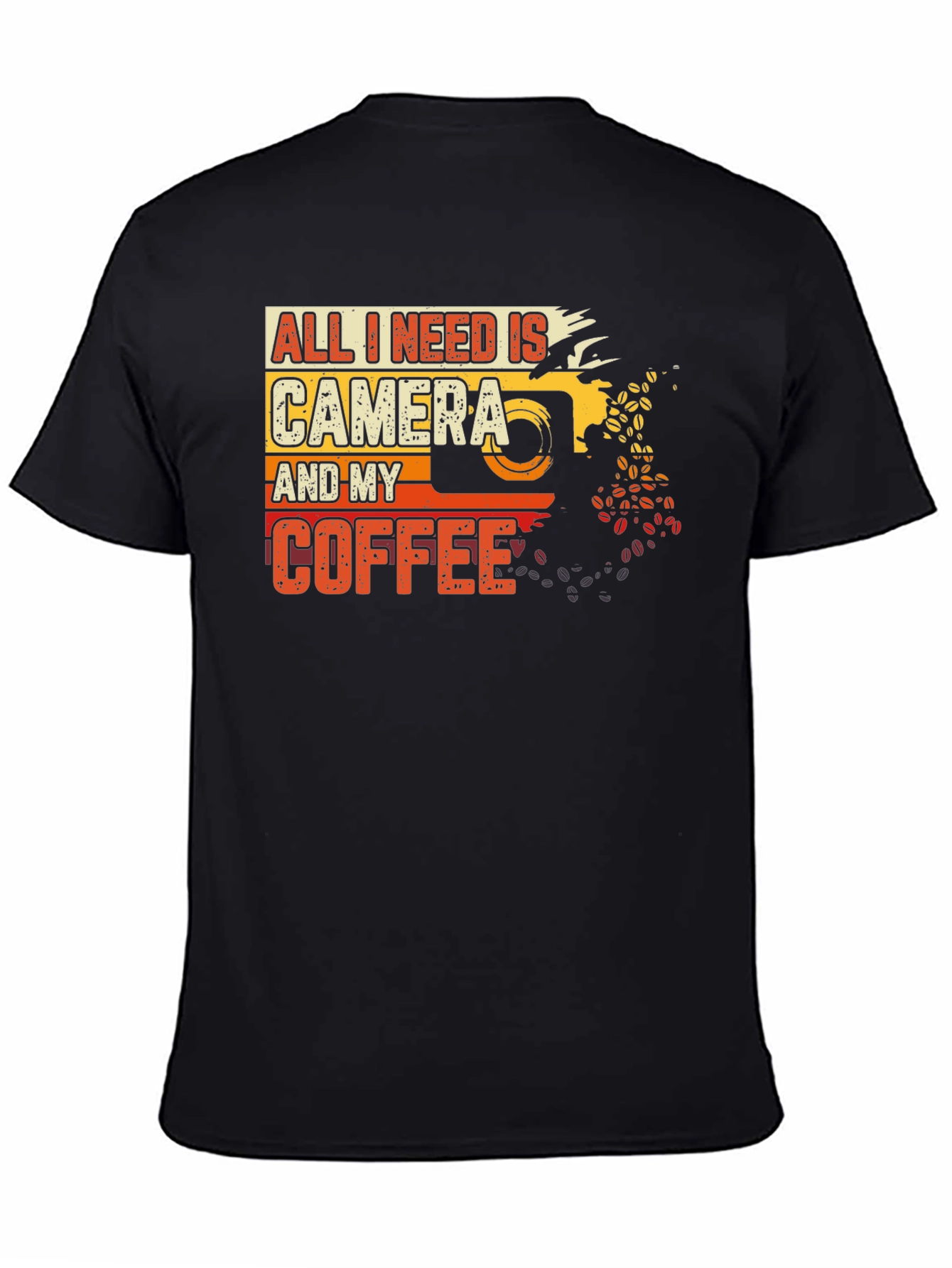 Camera and Coffee Graphic Tee - Photographer Gift