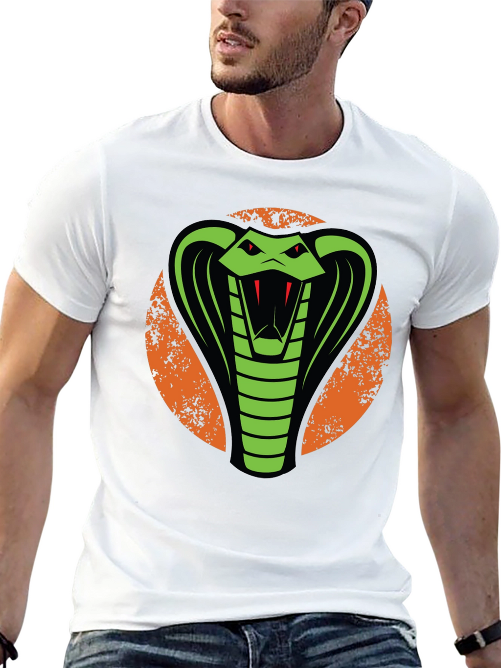 Cobra Graphic Tee - Bold Snake Design