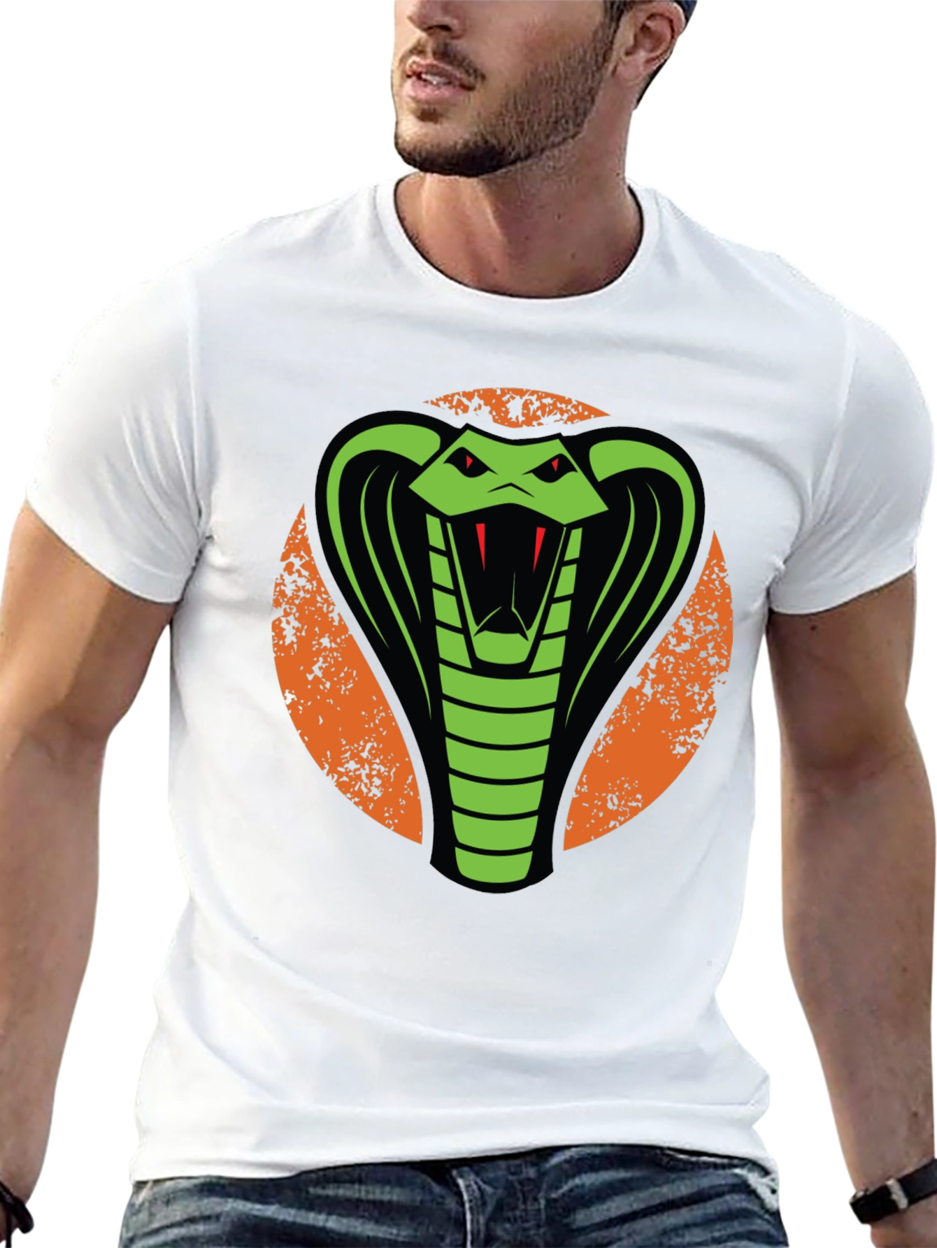 Cobra Graphic Tee - Bold Snake Design