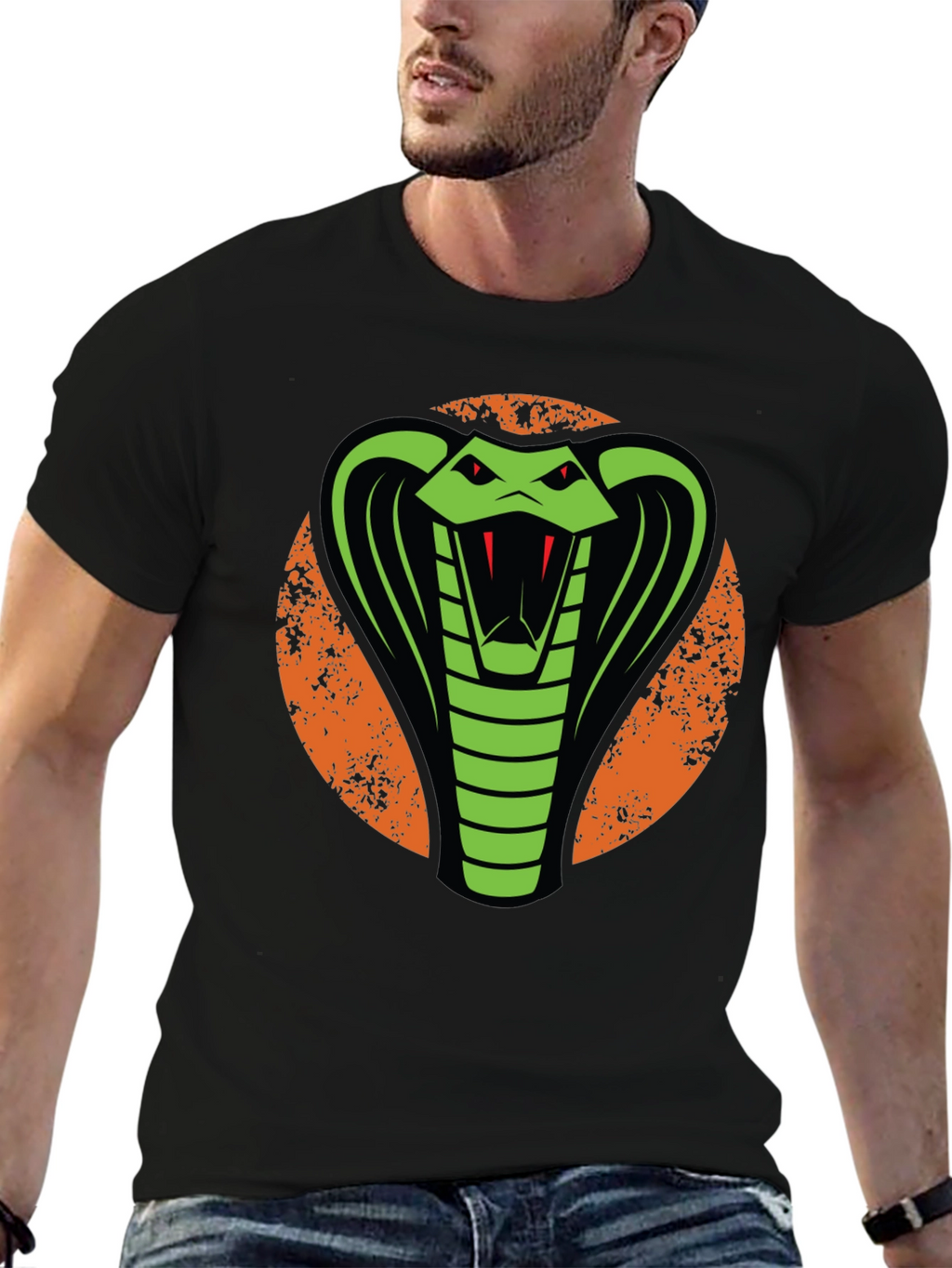 Cobra Graphic Tee - Bold Snake Design