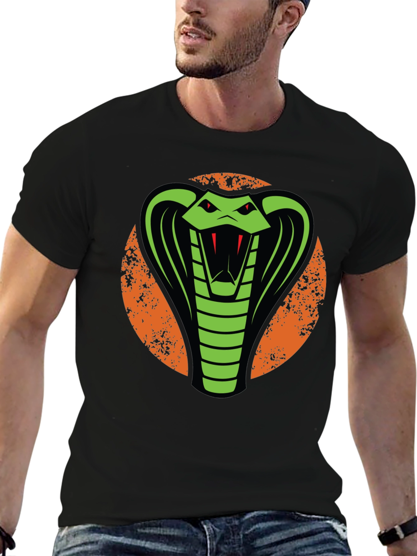 Cobra Graphic Tee - Bold Snake Design