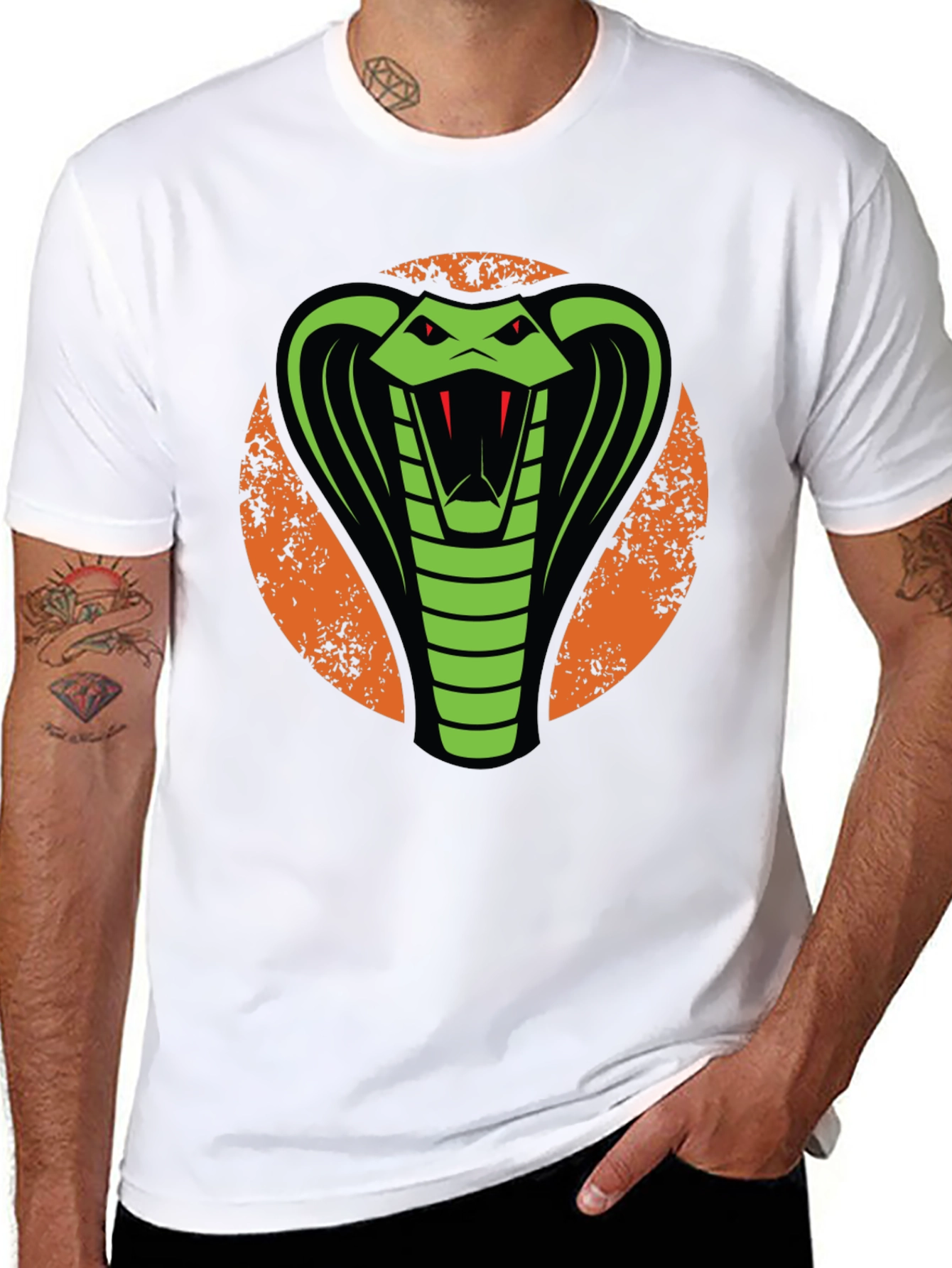 Cobra Graphic Tee - Bold Snake Design