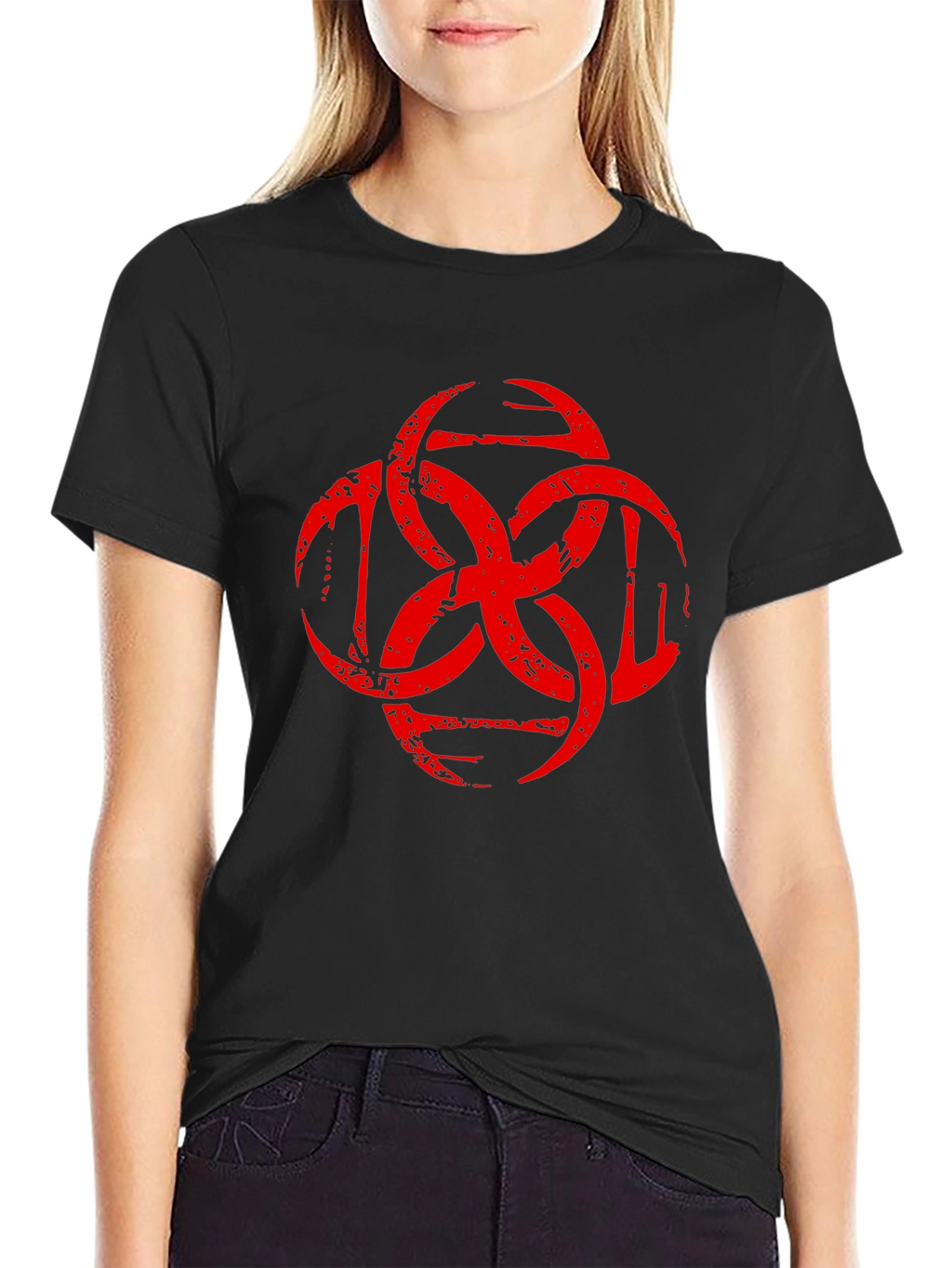 Tribal Tattoo Style Graphic T-Shirt