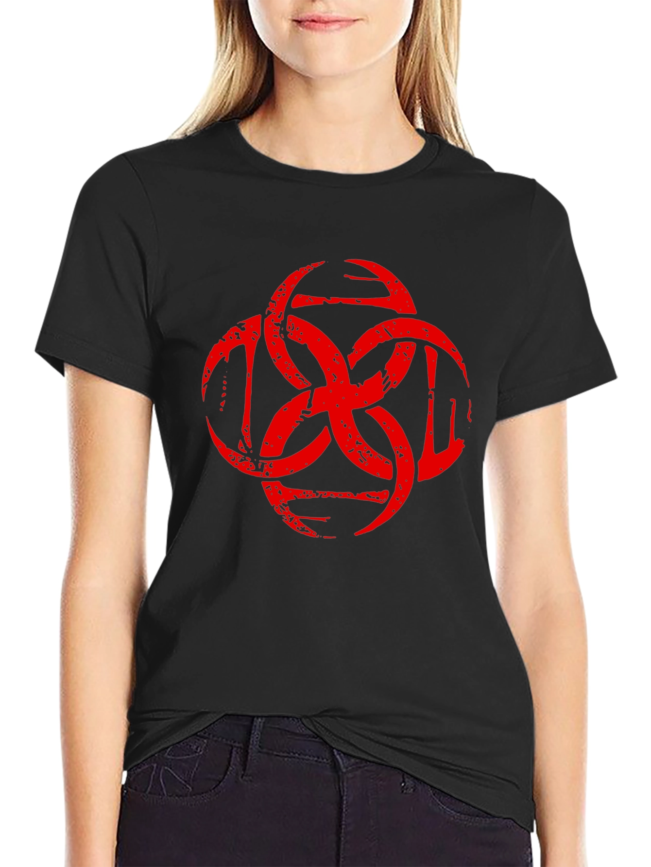 Tribal Tattoo Style Graphic T-Shirt