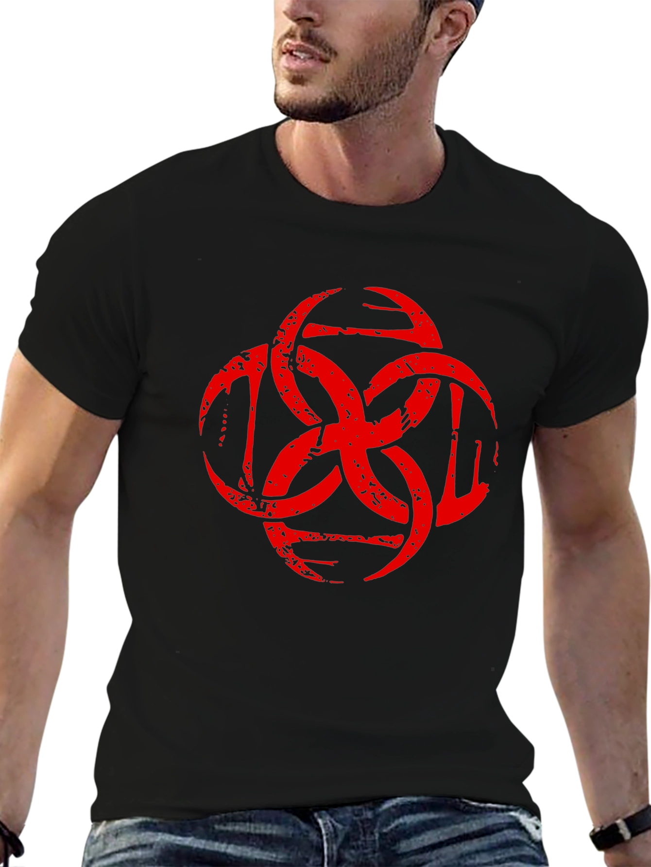 Tribal Tattoo Style Graphic T-Shirt