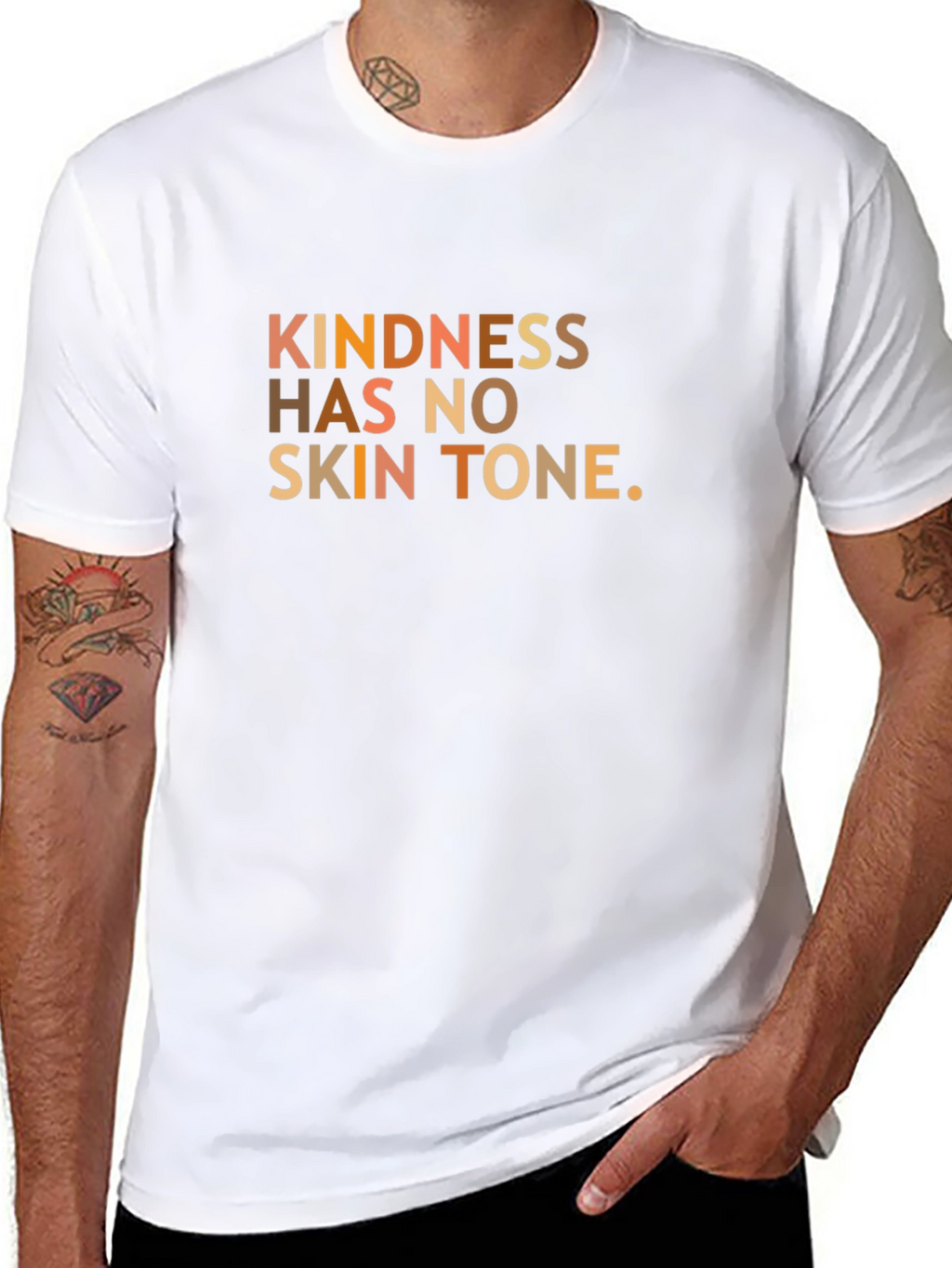 Kindness Has No Skin Tone Graphic T-Shirt