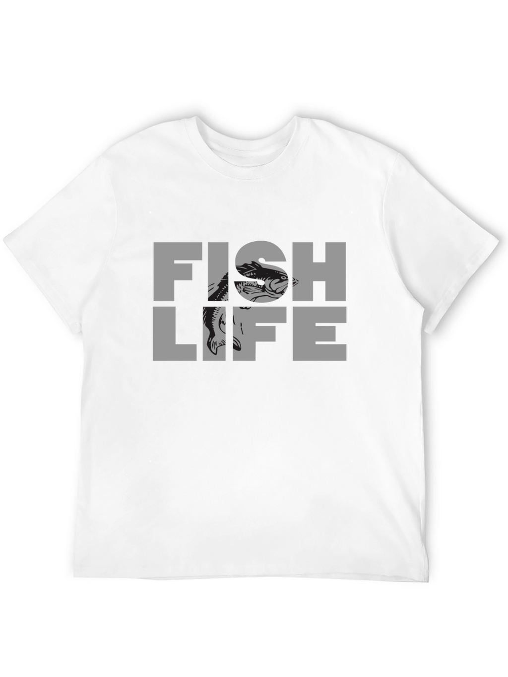 Fish Life Graphic T-Shirt - Black