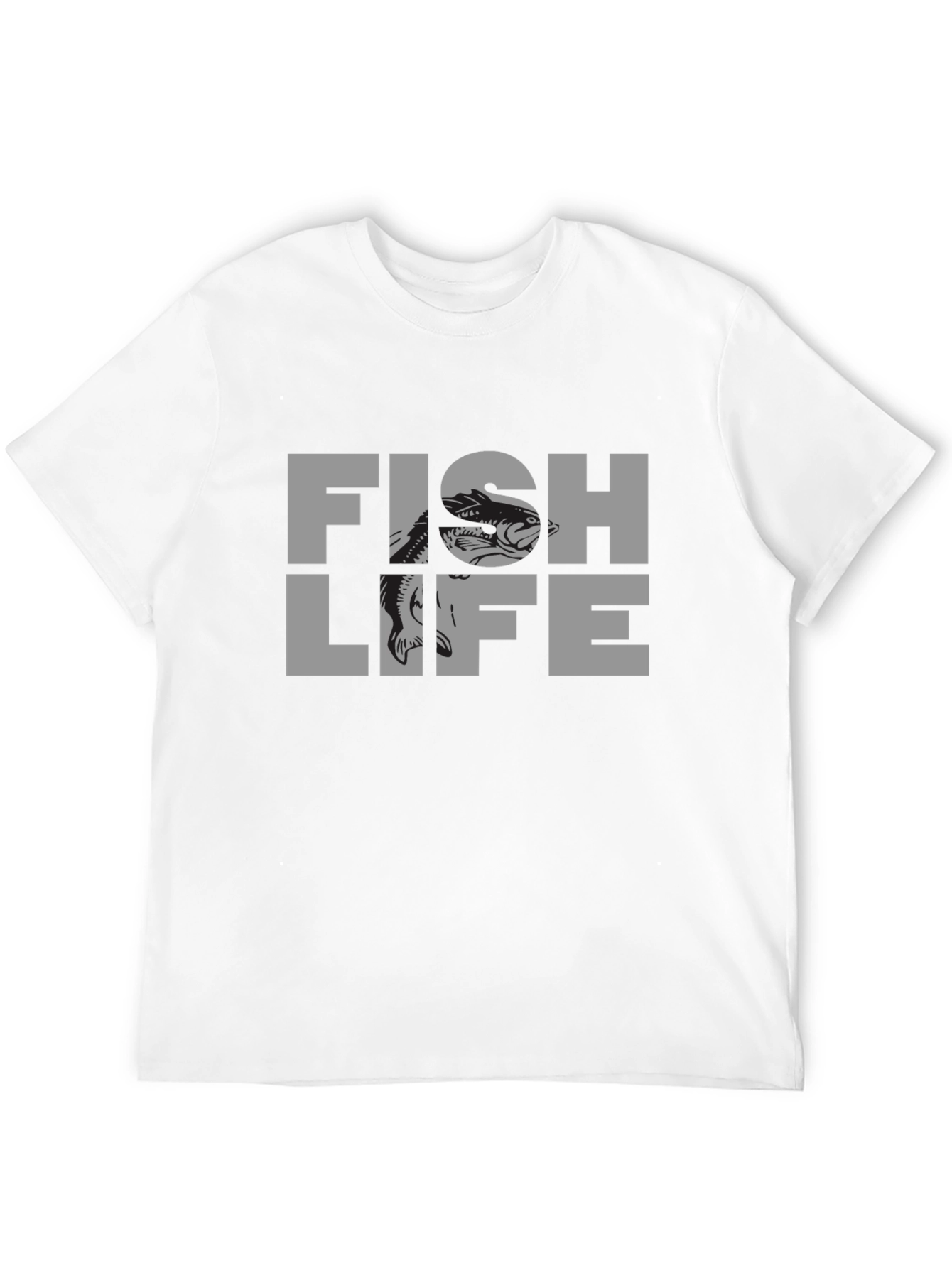Fish Life Graphic T-Shirt - Black