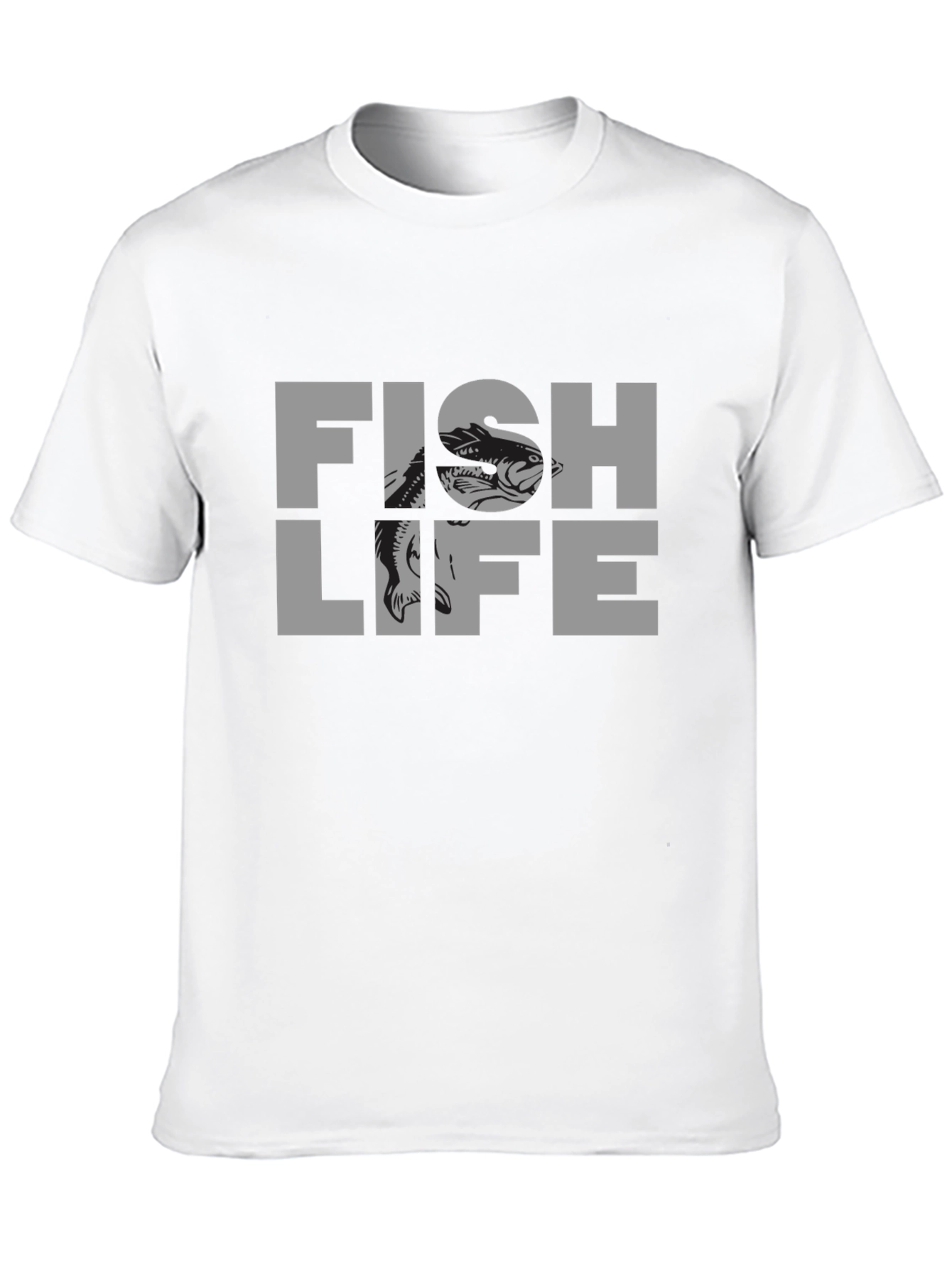 Fish Life Graphic T-Shirt - Black