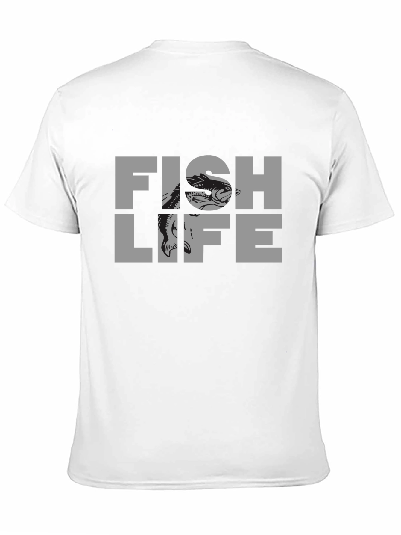 Fish Life Graphic T-Shirt - Black