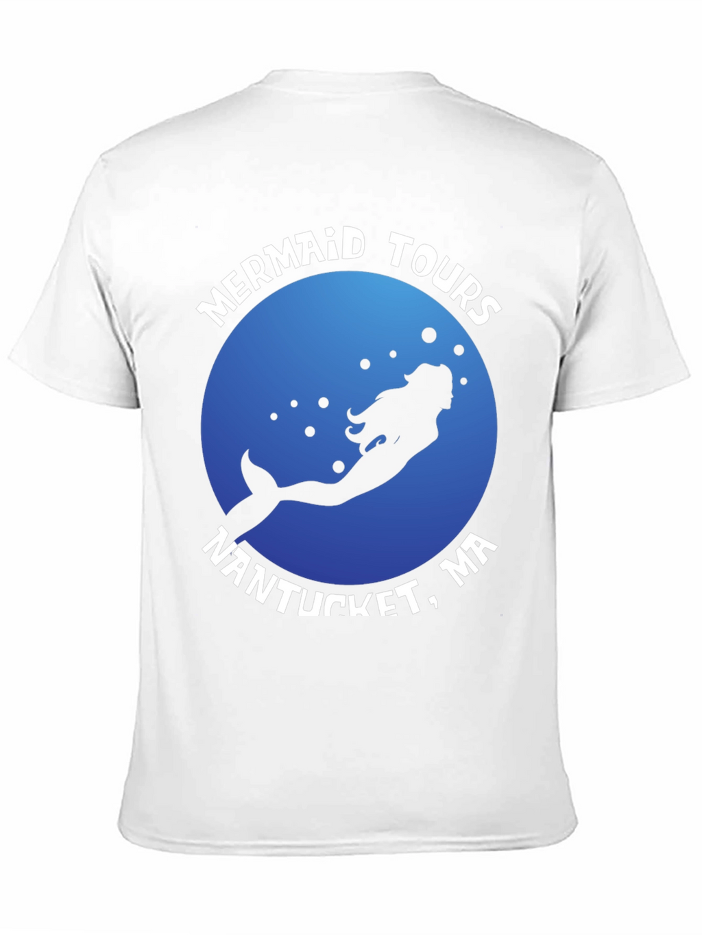 Mermaid Tours Nantucket MA Black T-Shirt