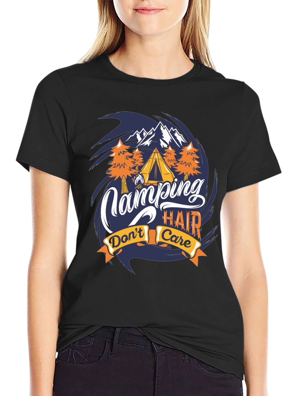 Camping Hair Dont Care T-Shirt