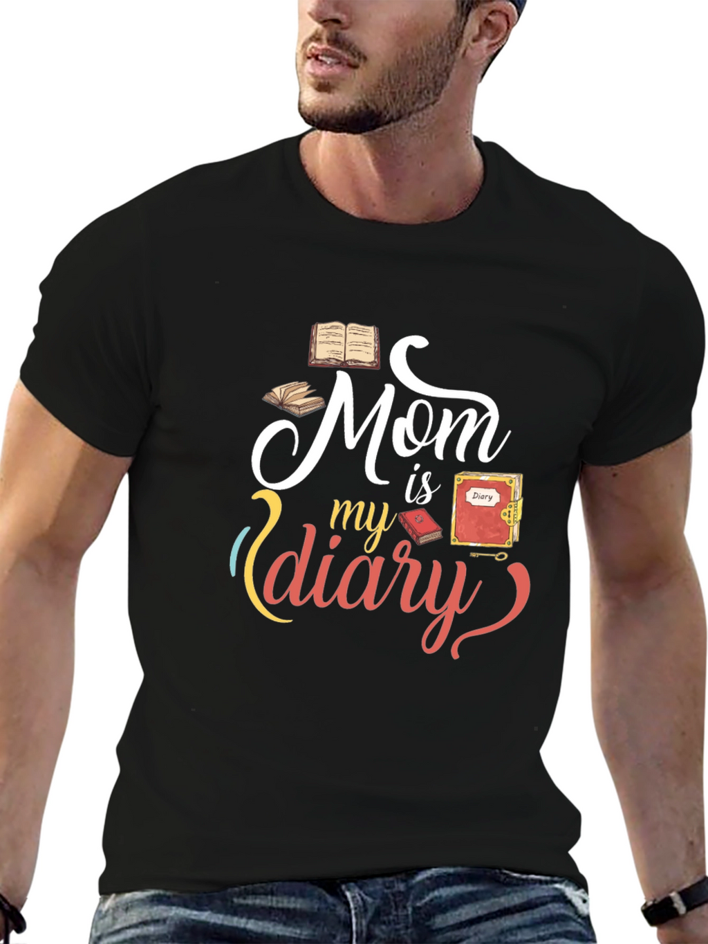 Mom is my diary graphic Tee