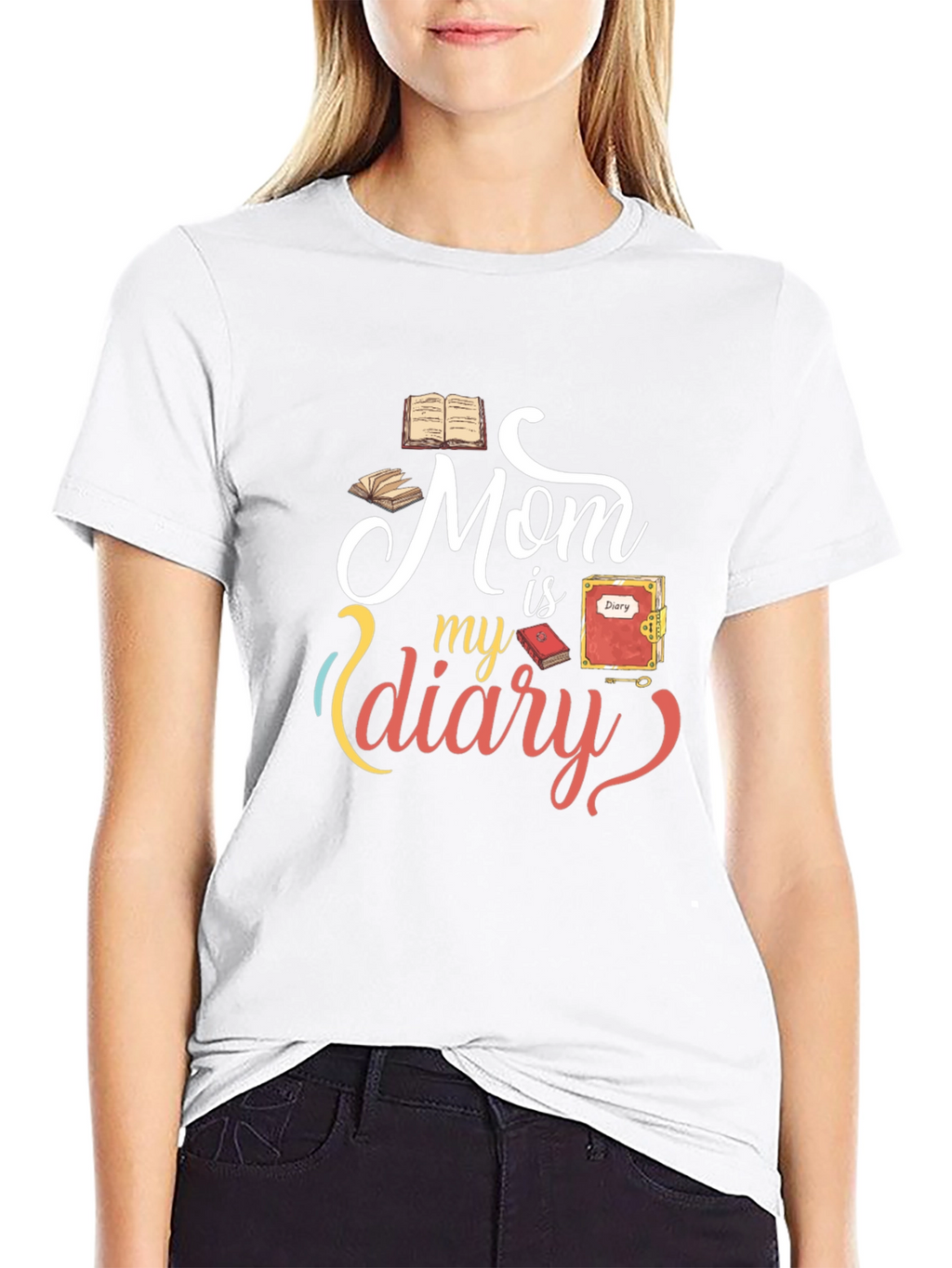 Mom is my diary graphic Tee