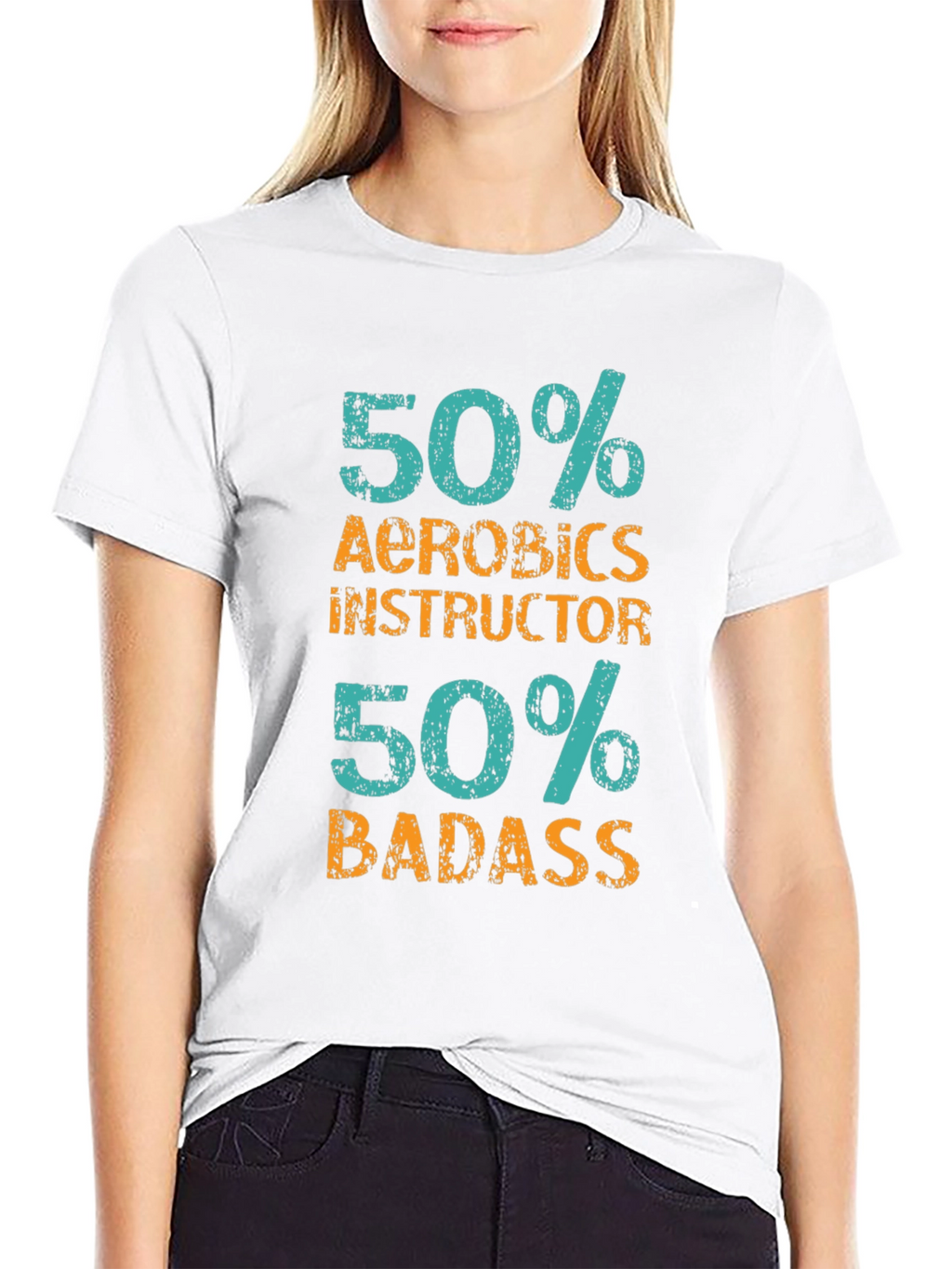 Aerobics Instructor Badass Graphic Tee