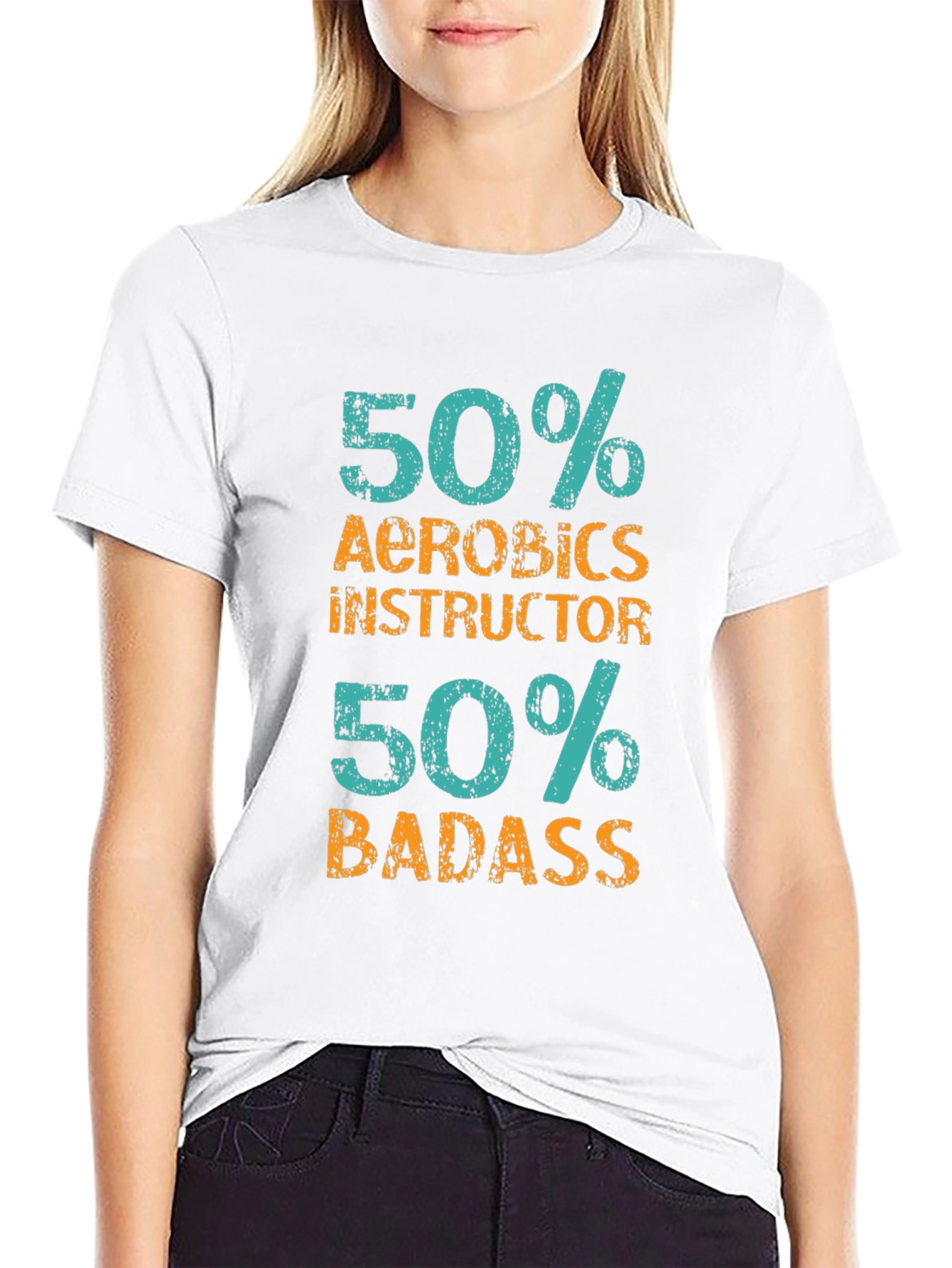 Aerobics Instructor Badass Graphic Tee