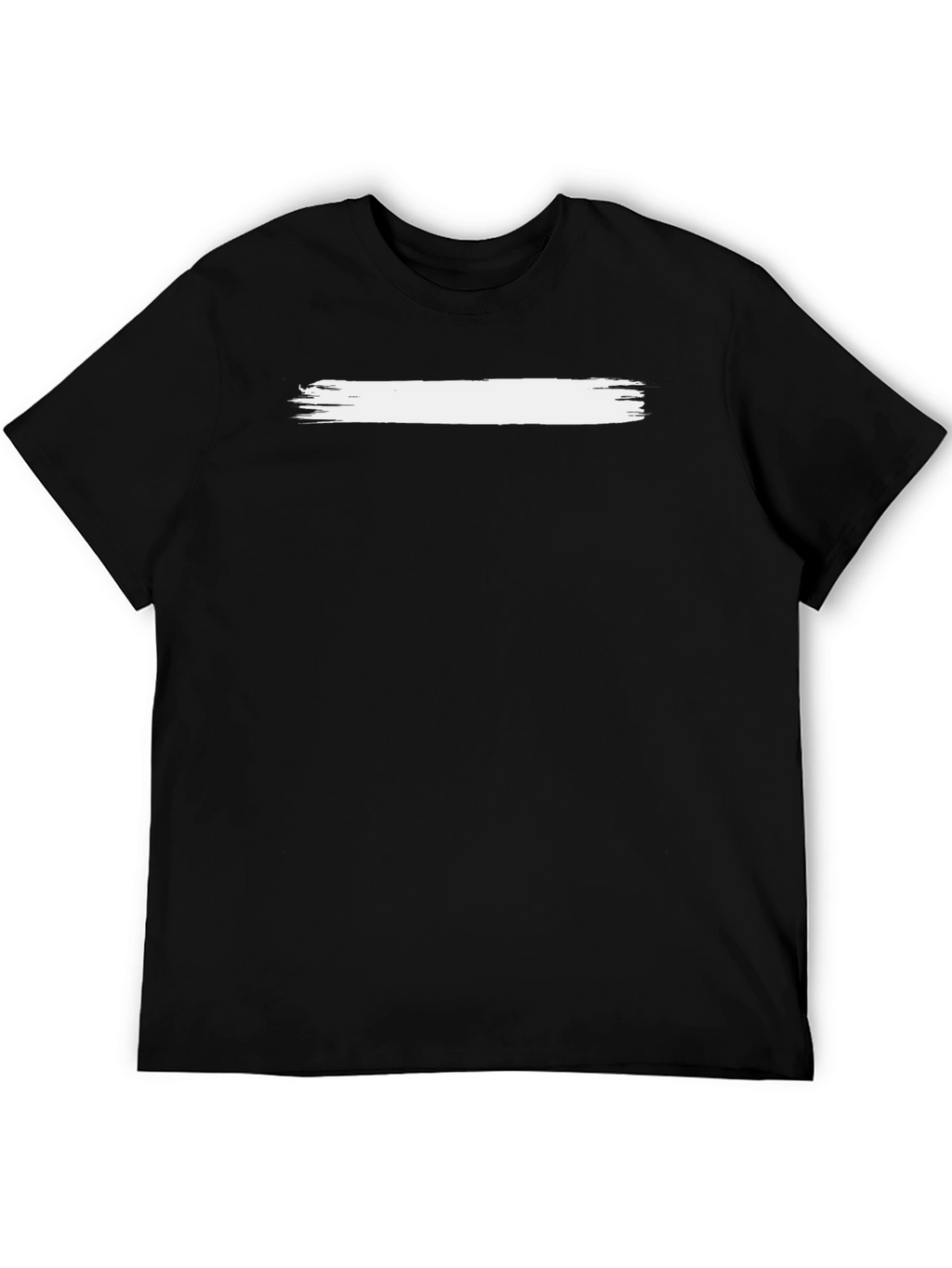 Modern Black T-Shirt with Brushstroke Design