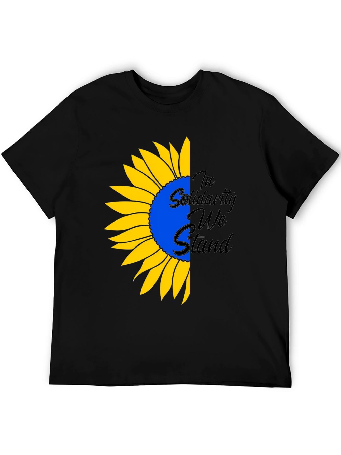 Ukraine Solidarity Sunflower Graphic Tee