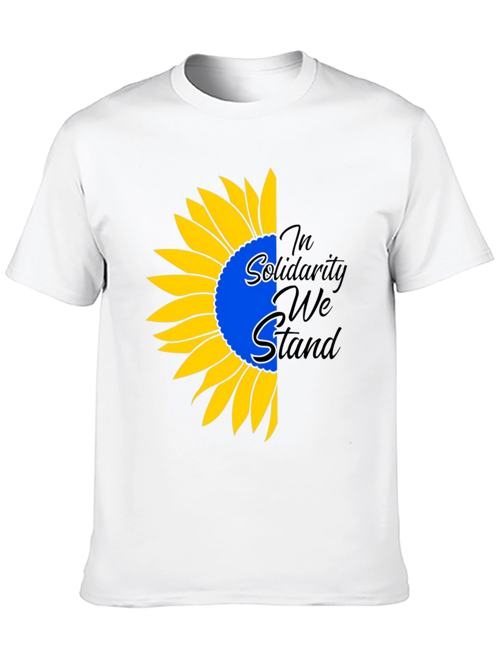 Ukraine Solidarity Sunflower Graphic Tee