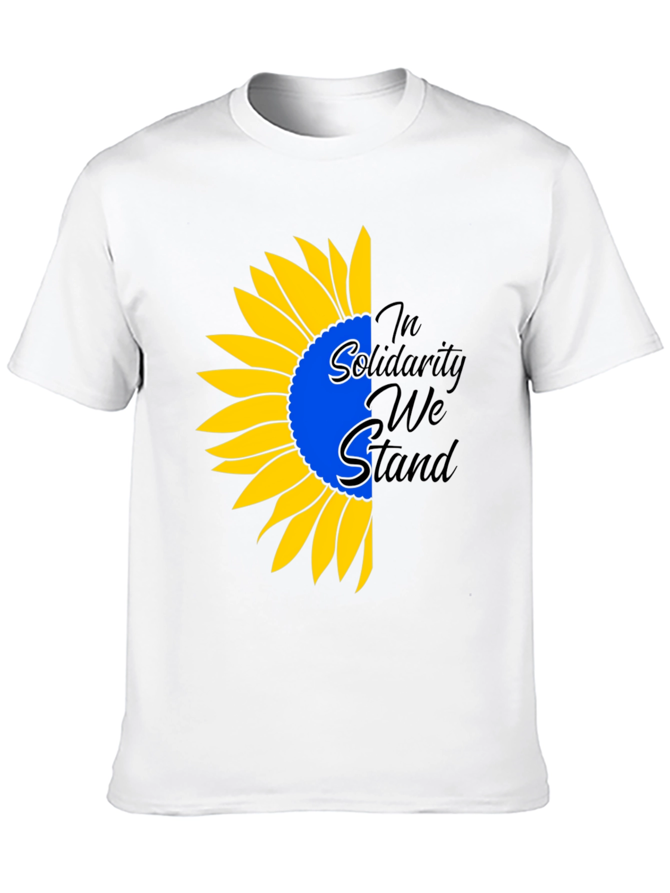 Ukraine Solidarity Sunflower Graphic Tee