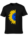 Ukraine Solidarity Sunflower Graphic Tee