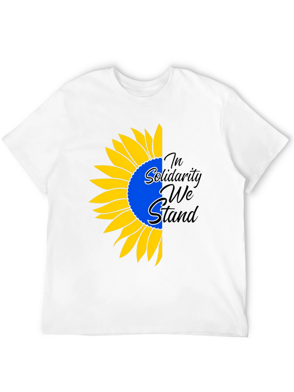 Ukraine Solidarity Sunflower Graphic Tee