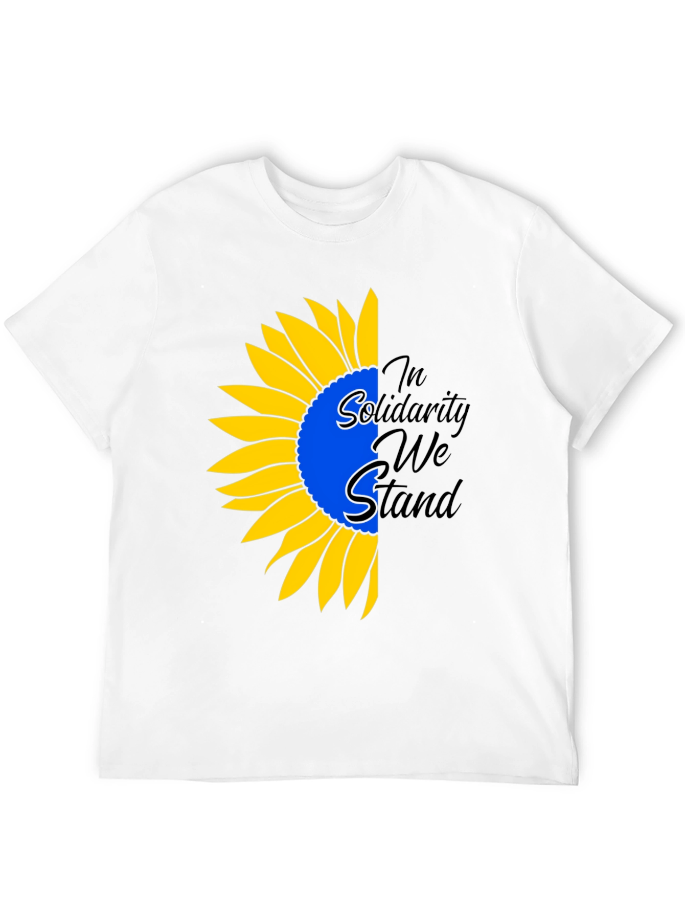 Ukraine Solidarity Sunflower Graphic Tee