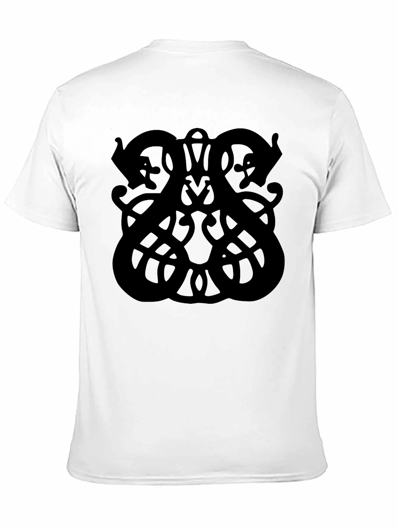 Norse Dragon Knot Black Graphic Tee