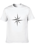 Compass Rose Graphic T-Shirt - Black