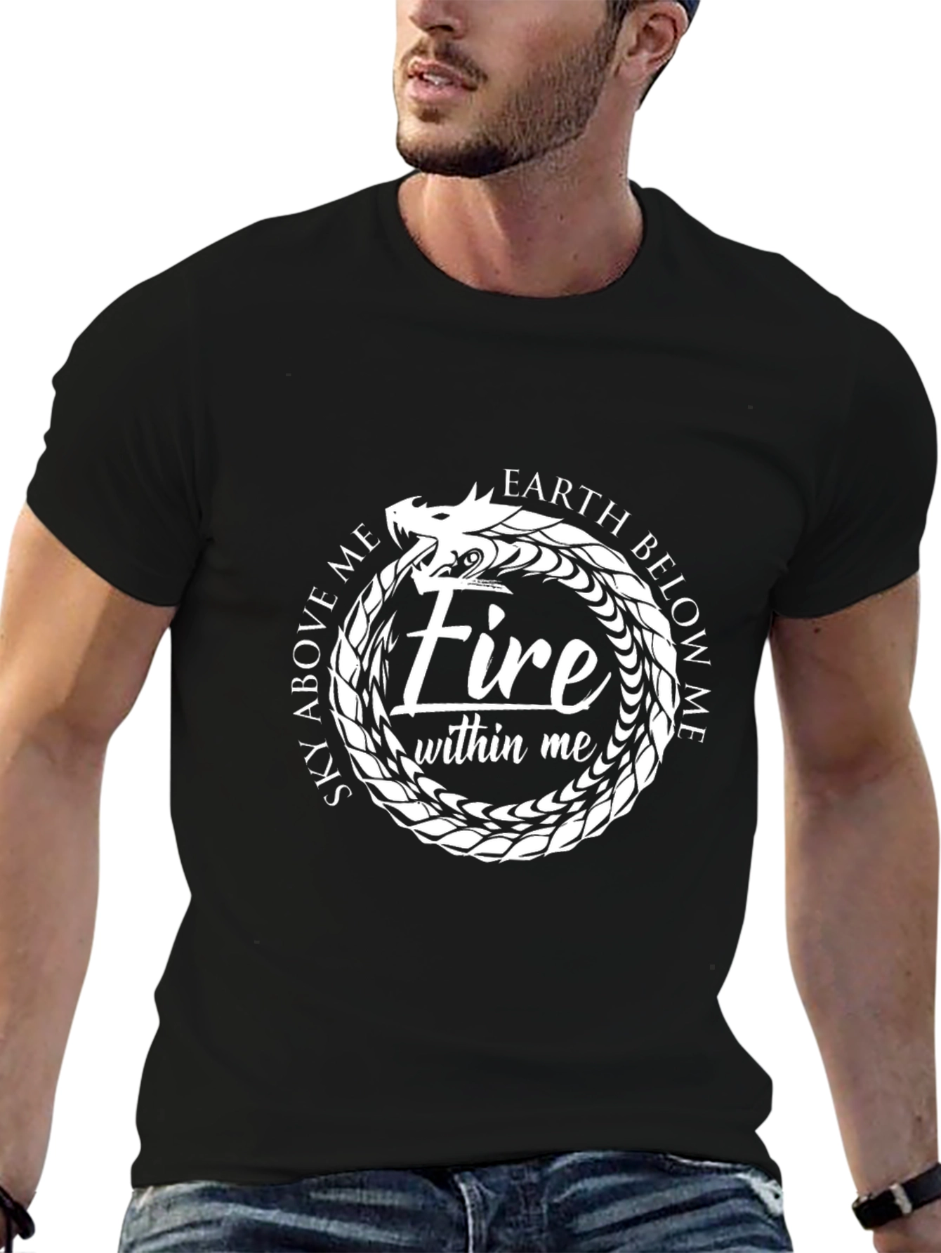 Ouroboros Fire Graphic T-Shirt